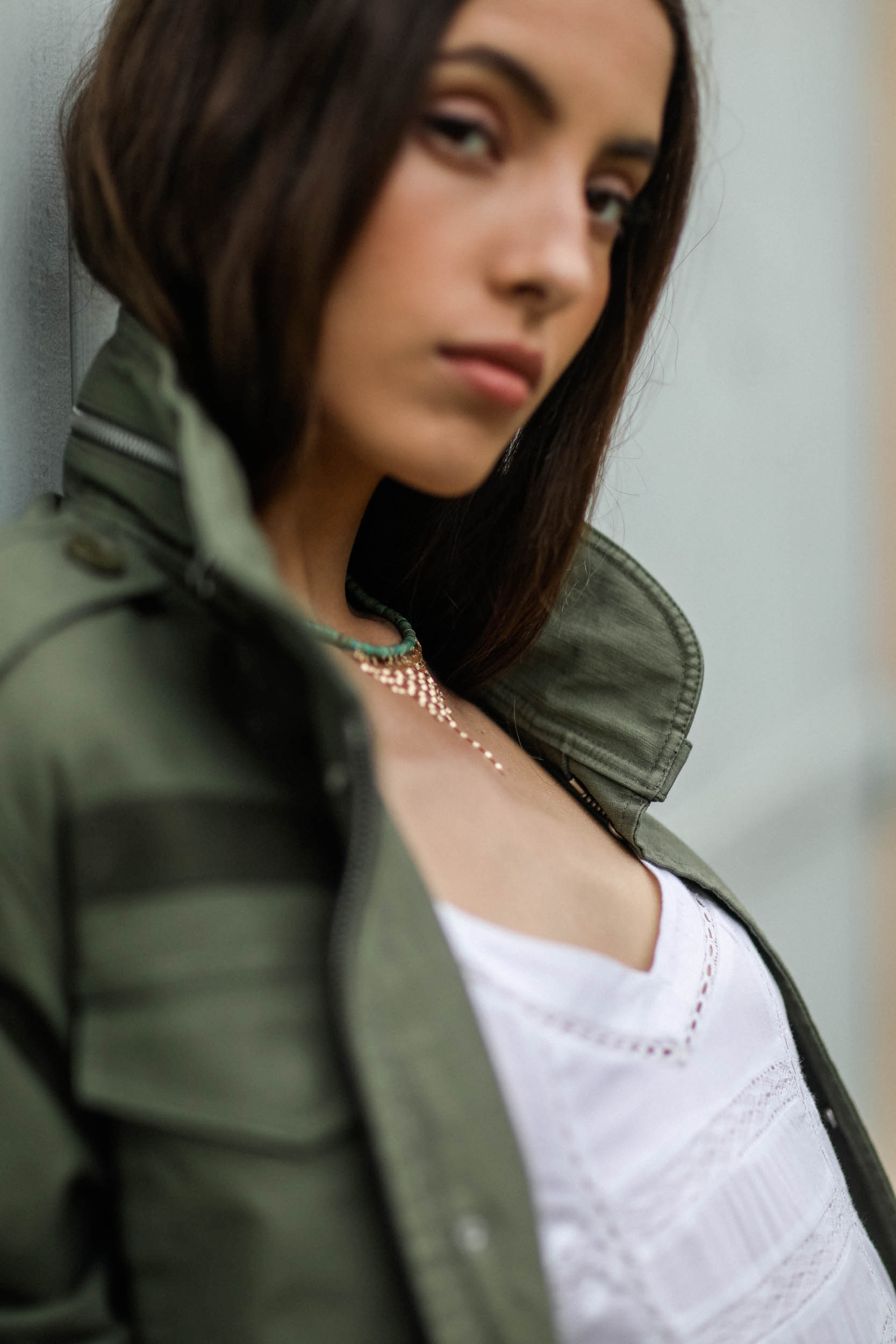 Collier ras de cou en or et turquoise Taylor N°3 Pascale Monvoisin.   