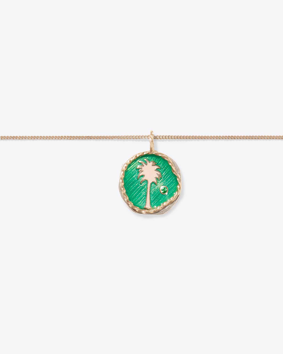 Pendentif Faro Bijoux Pascale Monvoisin vert 