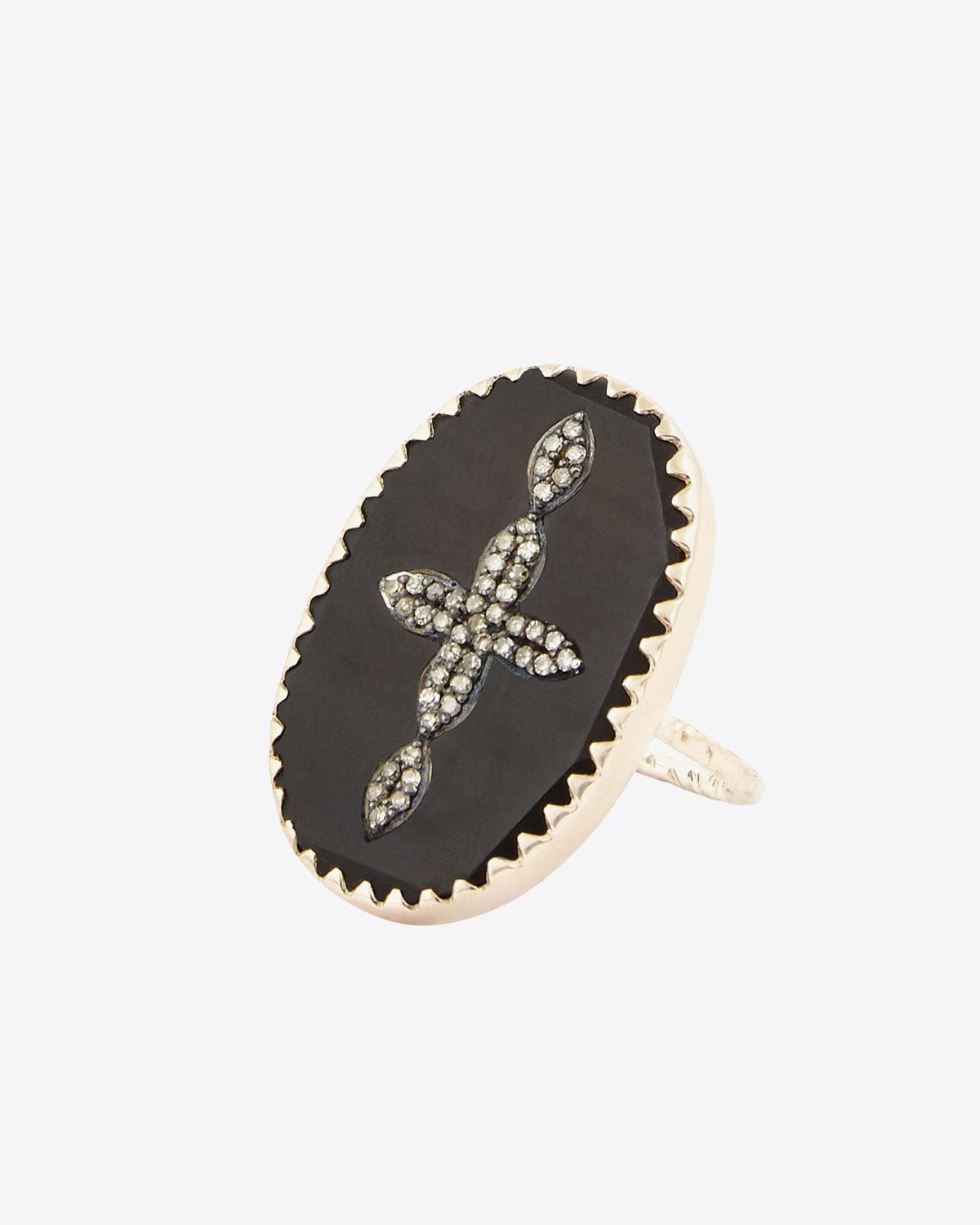 Pascale Monvoisin Bowie N°3 Bague Noire & Diamants 