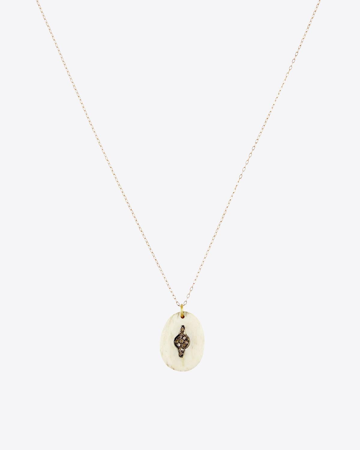 Pascale Monvoisin Orso N°2 Collier Os & Diamants
