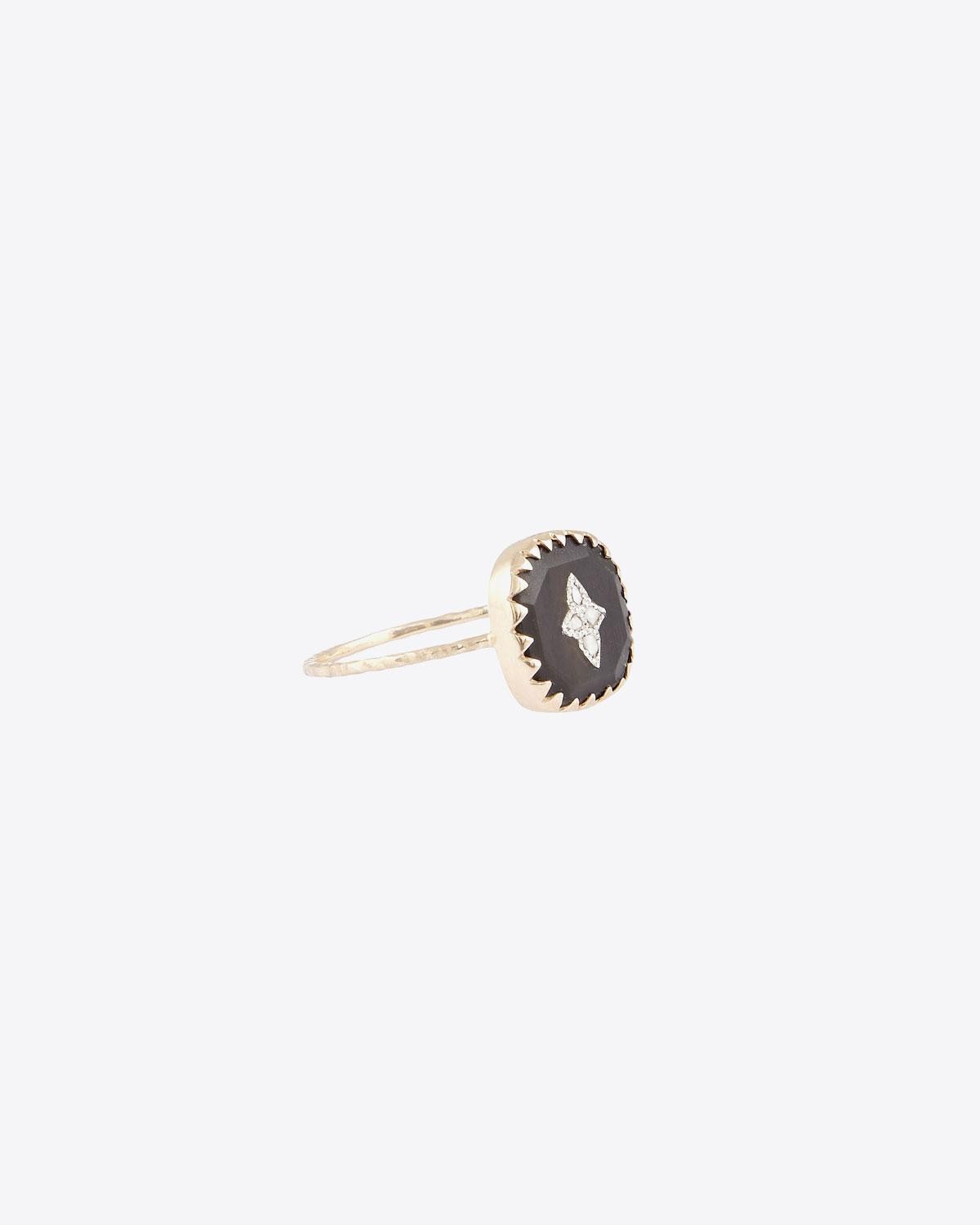 Pascale Monvoisin Pierrot Bague Noir Diamant