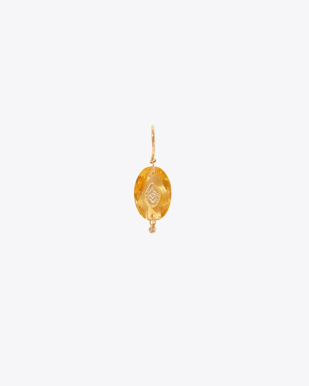 Image du produit Pascale Monvoisin Souad N°2 Boucle d'Oreille Citrine