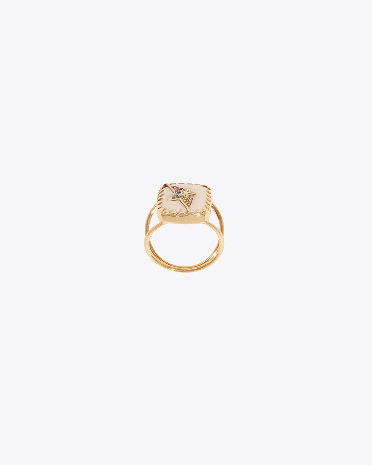 Image du produit Pascale Monvoisin Bague Varda N°1 – Blanc Rainbow - 2