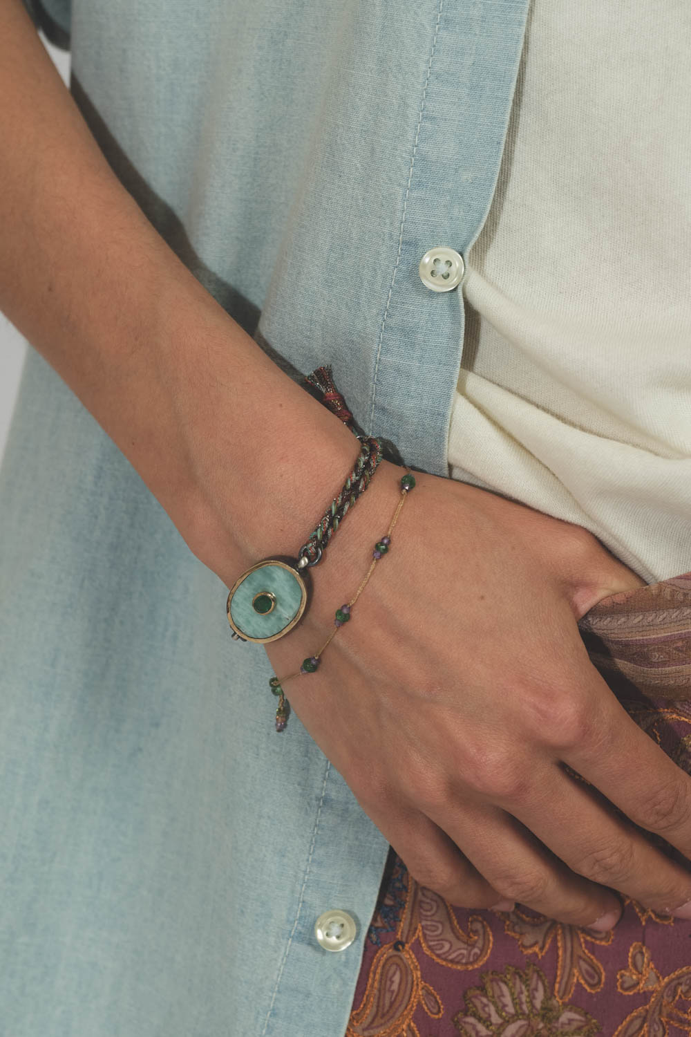 Bracelet Andaakar Patricia Arango. D&eacute;tail du lien.