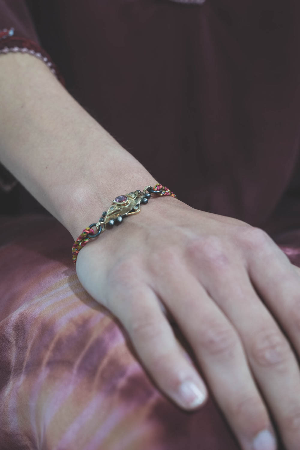Produit Patricia Arango Bracelet Nawi  Tourmaline Rose Or