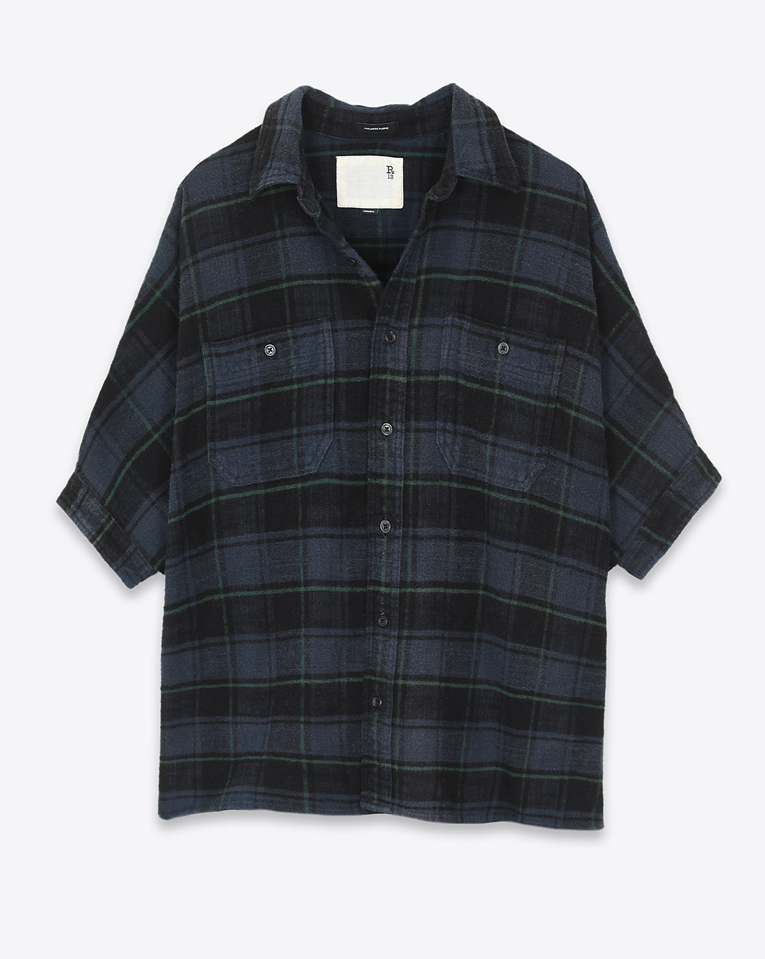 Chemise Plaid Oversized Boxy R13 Denim