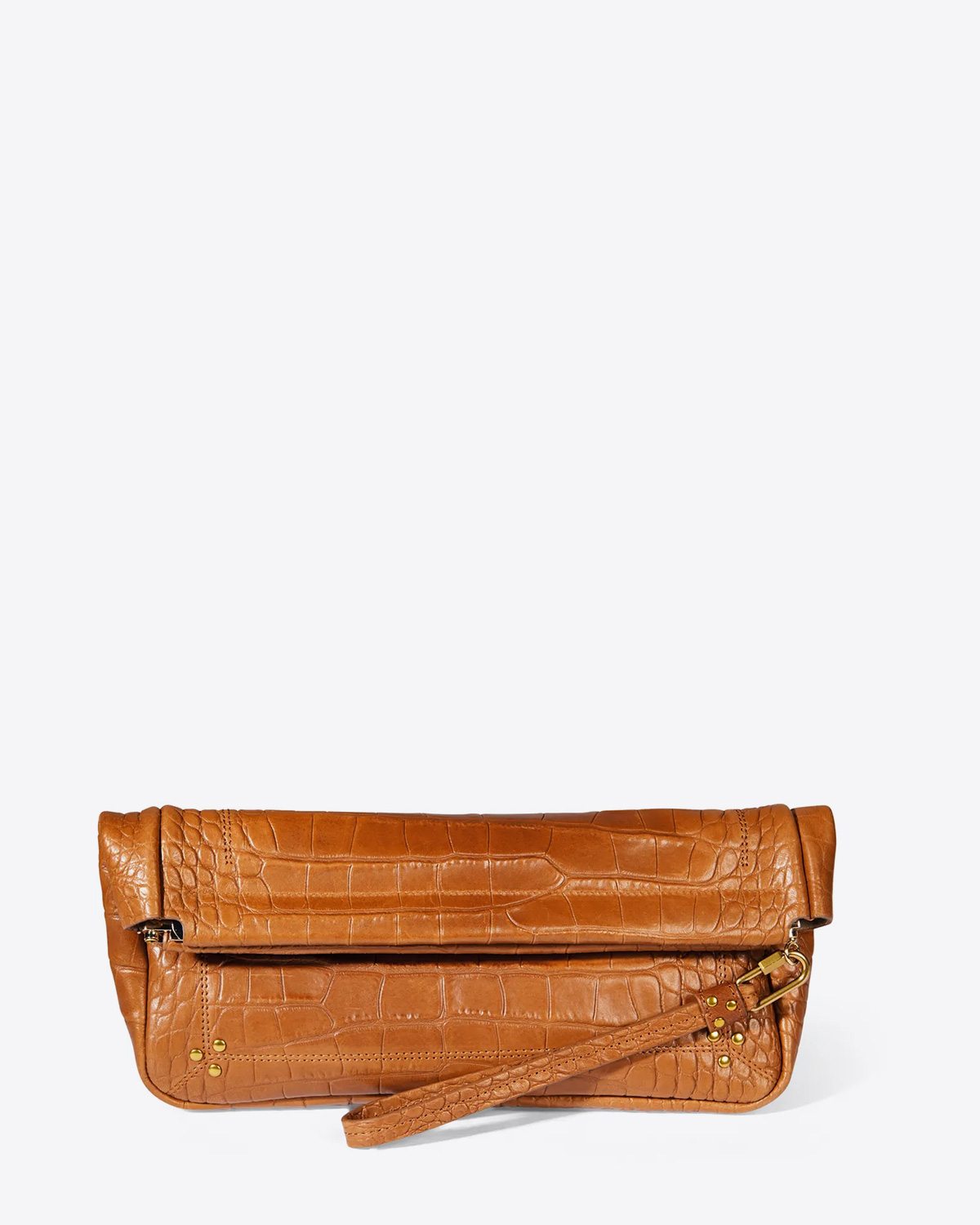 Image du produit Jérôme Dreyfuss Accessoires Clic Clac XL Soft – Lambskin Croco Whisky