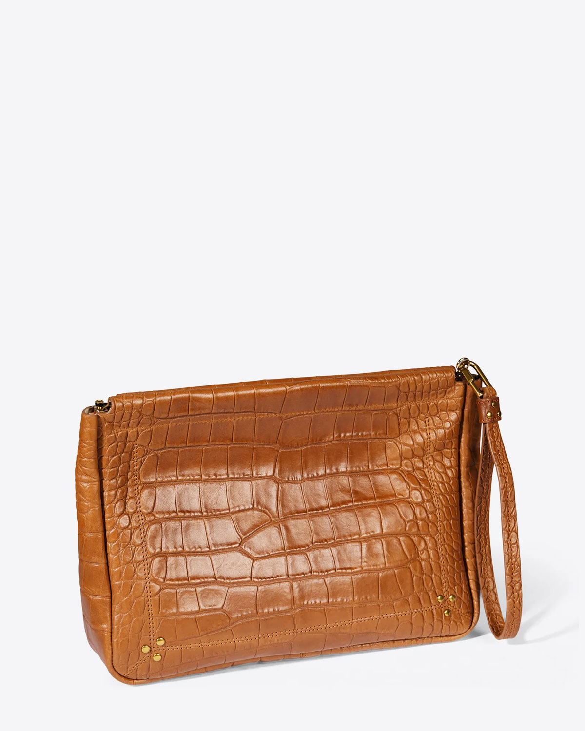 Jérôme Dreyfuss Accessoires Collection Clic Clac XL Soft Lambskin - Croco Whisky