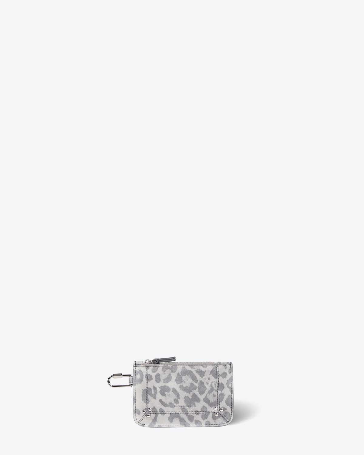 Jérôme Dreyfuss Popoche XS Split suede Léopard Gris