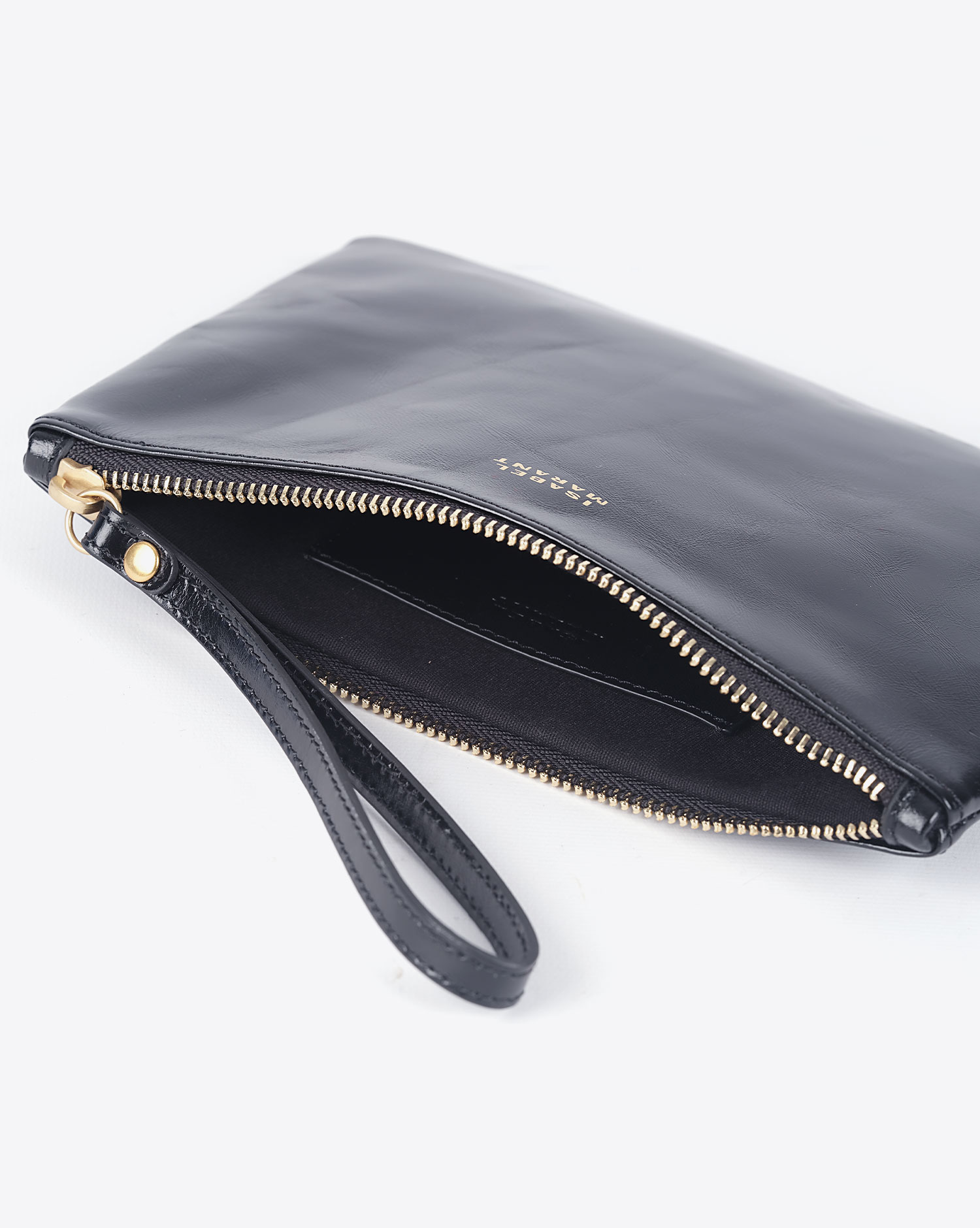 Produit Isabel Marant Accessoires Pochette Mino Noir Or