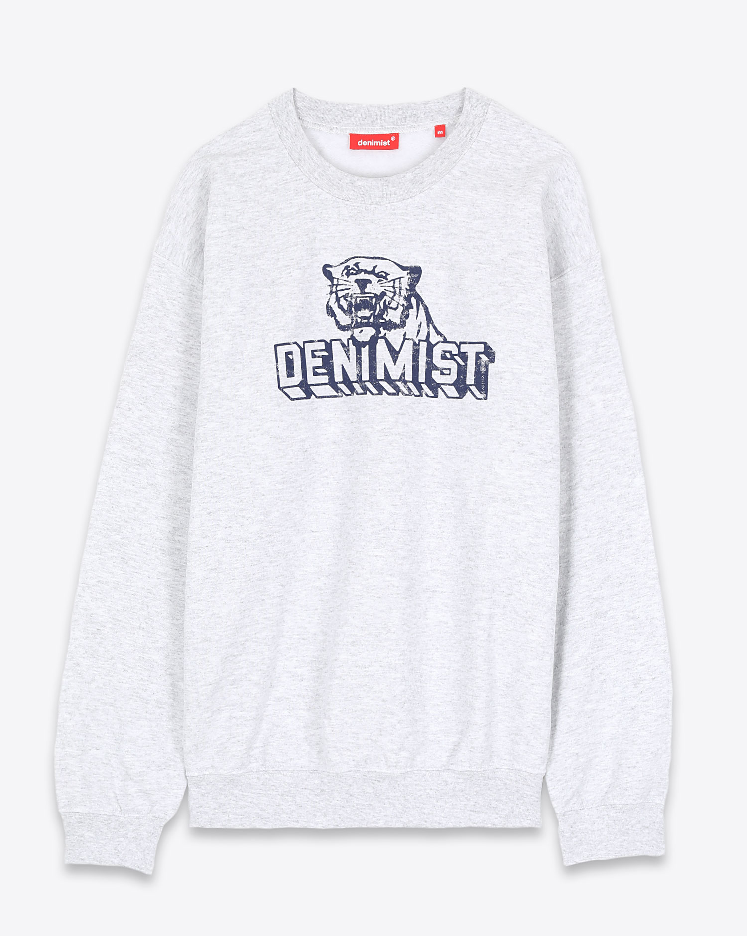 Sweatshirt Classic Print Deninimist gris. 
