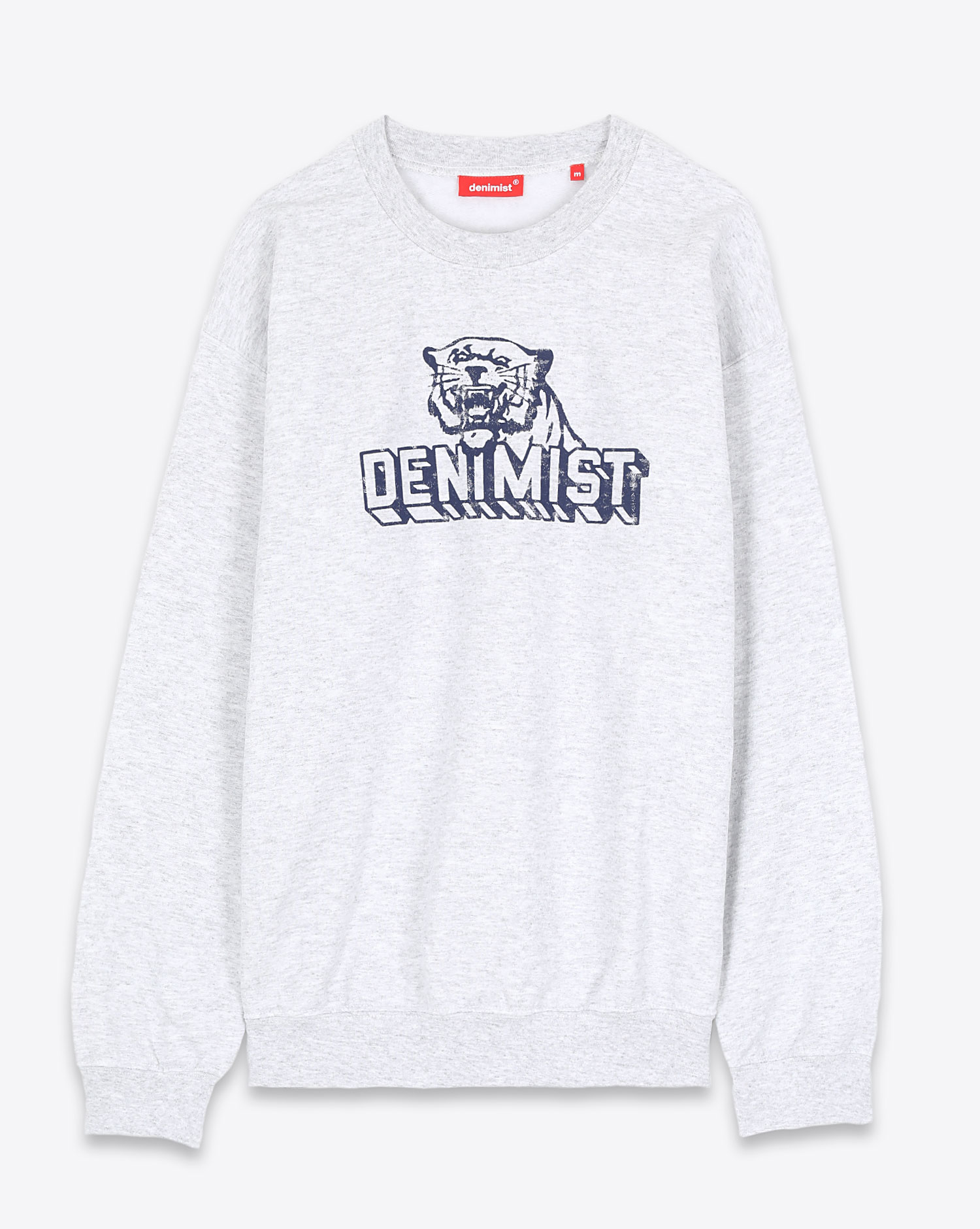 Sweatshirt Classic Print Deninimist gris. 

