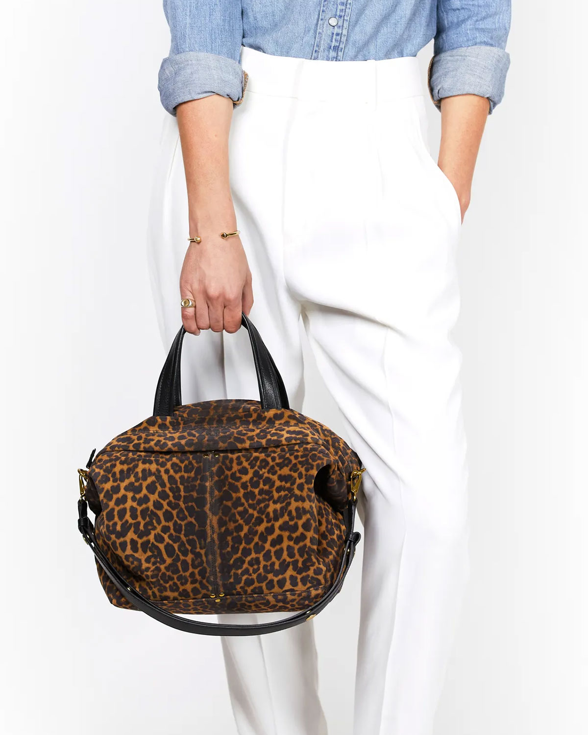 Image du produit Jérôme Dreyfuss Sac Prosper – Split Calfskin Léo Chamois - 5