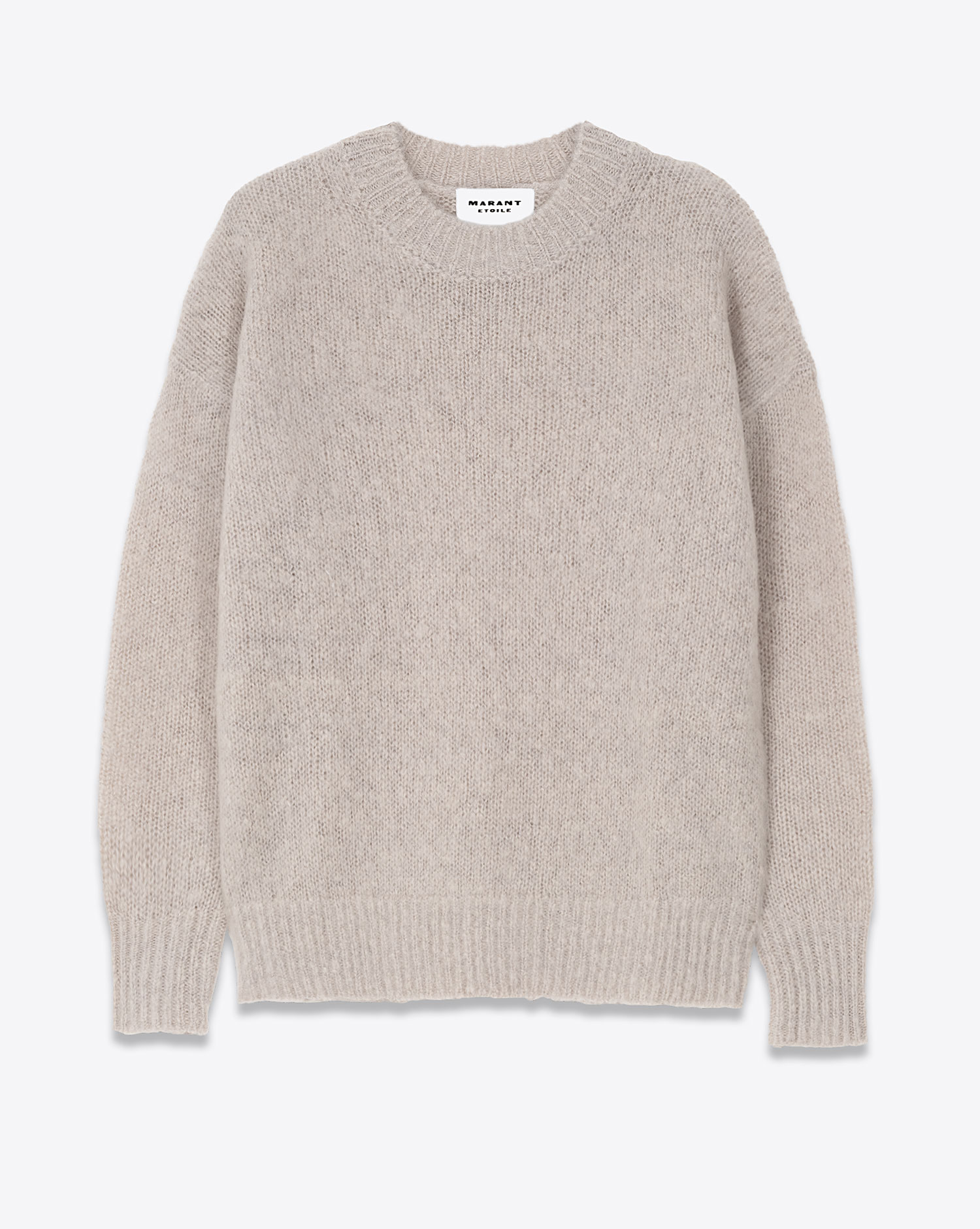 Round Collar Long Sleeve Mohair Sweater Round Collar Long Sleeve Mohair Sweater