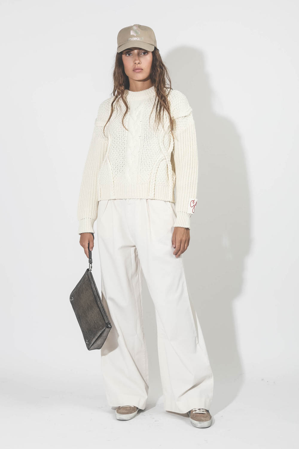 Golden Goose Pull Oversize knit Crew Neck vue face 