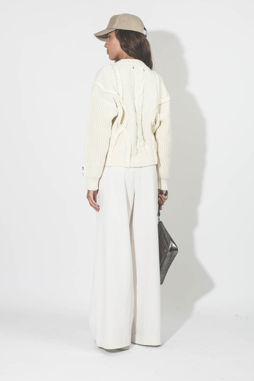 Golden Goose Pull Oversize knit Crew Neck vue dos 