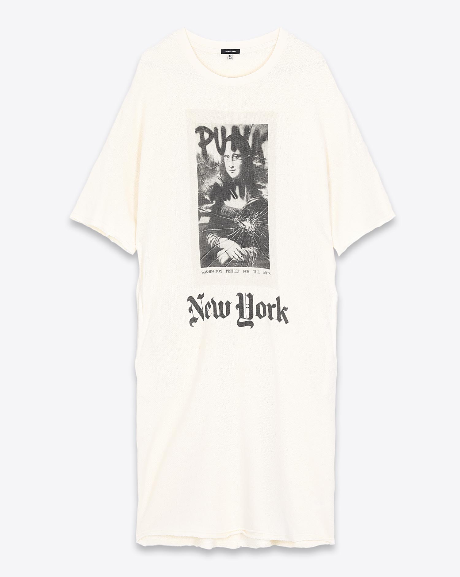 Robe tee-shirt Punk NYC Elongated - Ecru R13 Denim 