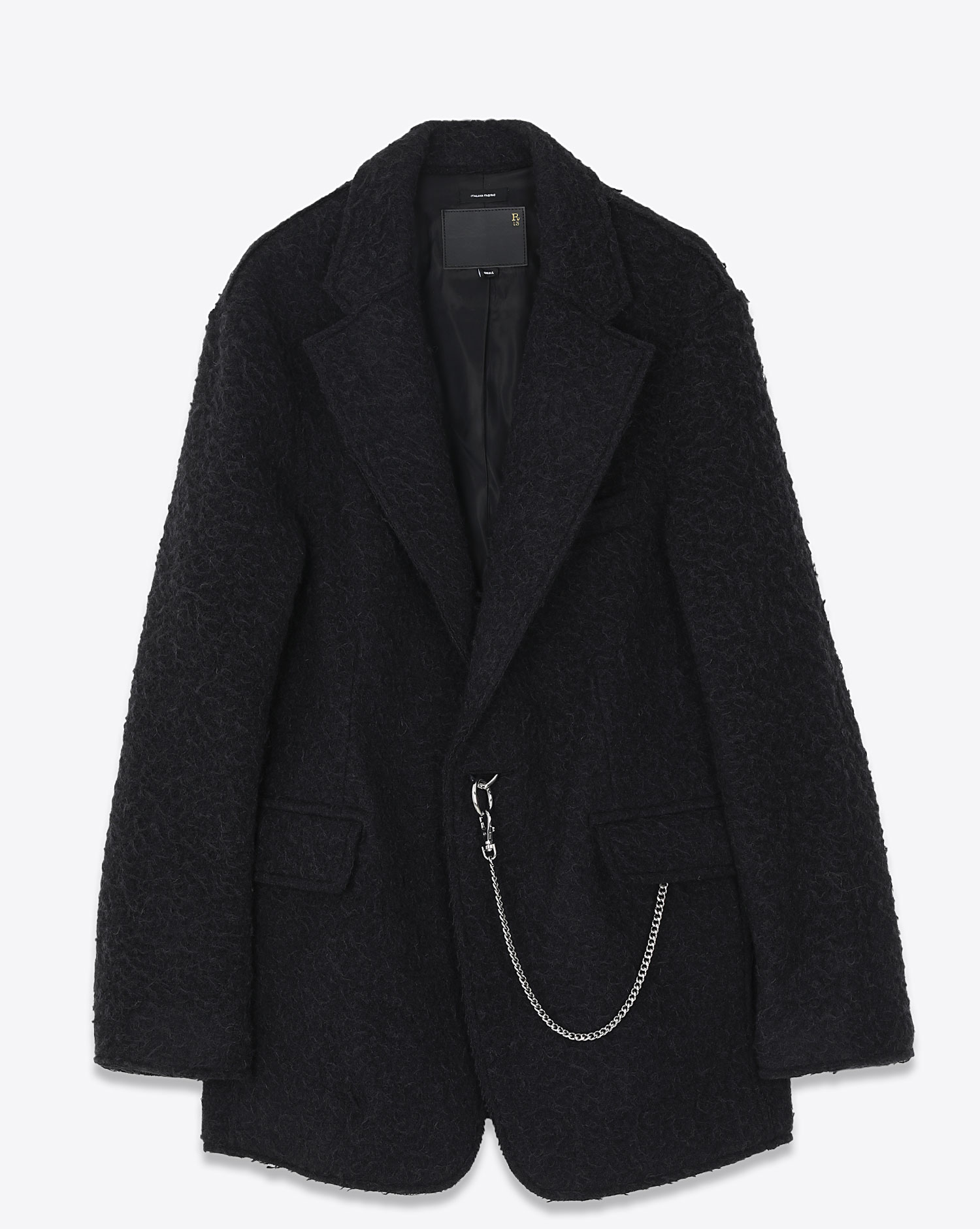 R13 Denim Blazer Chaine Noir