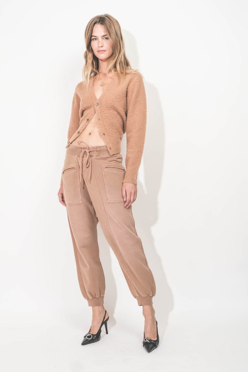 ボトムスその他 R13 FW25 'Crossover' joggers (R13WK287001UU CAMEL) R13 Crossover Sweatpant Camel – Low-rise Oversized Jogger
