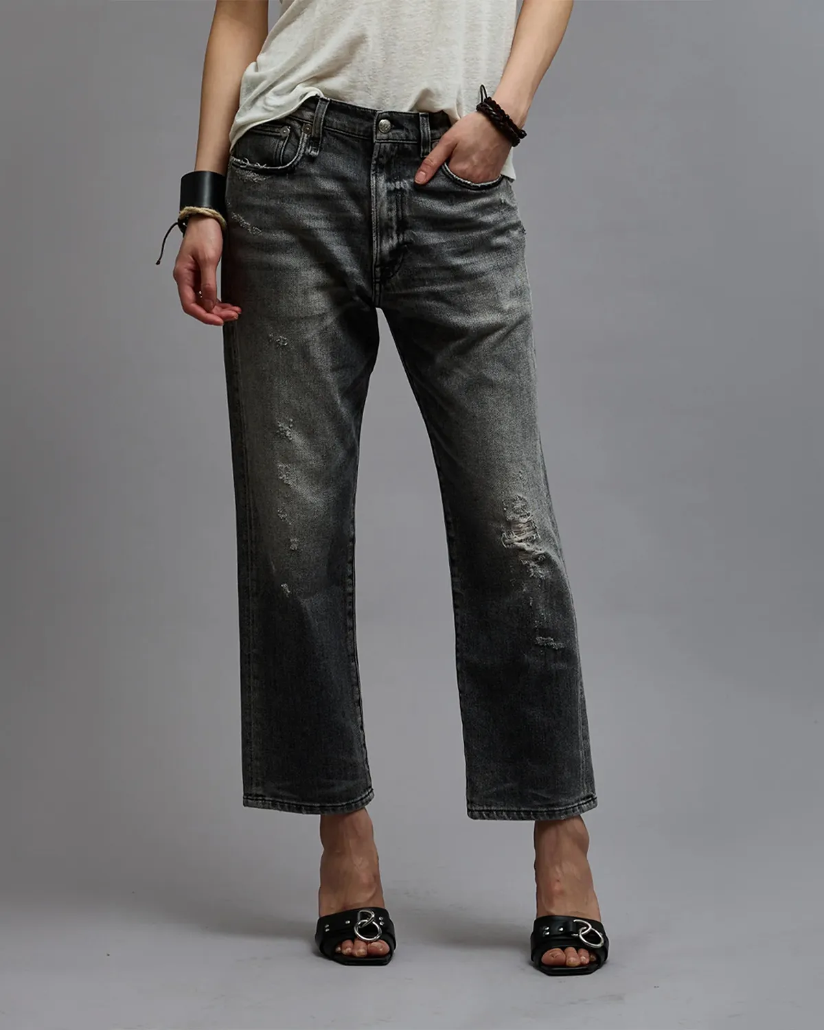 Jean boyfriend gris 2025