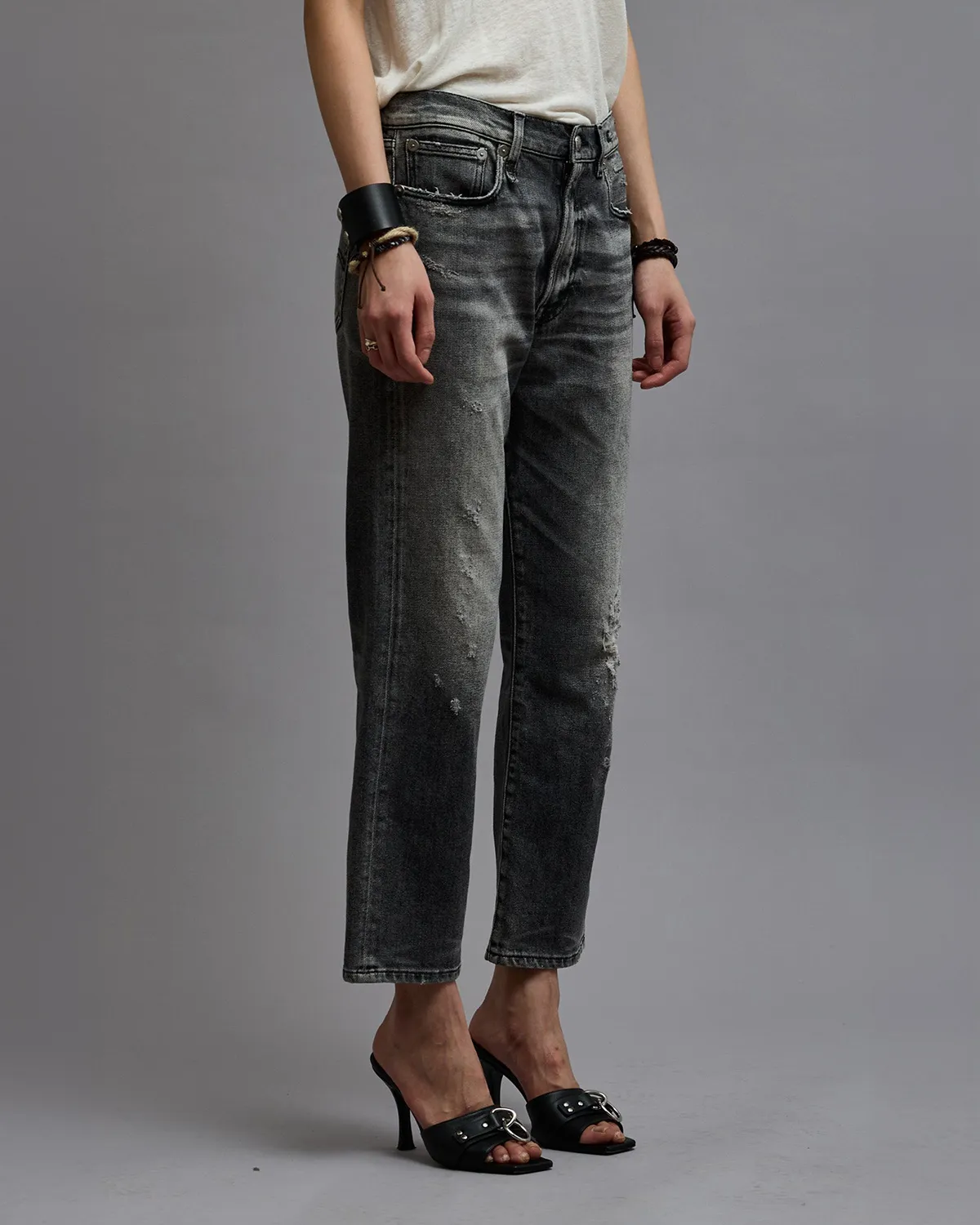 R13 Jean Boyfriend – Gris Vintage