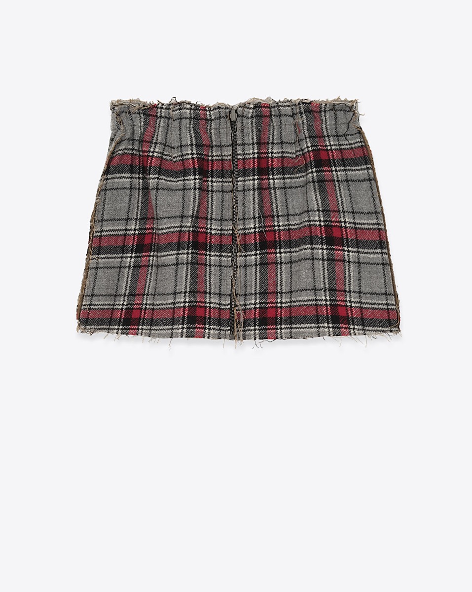 Mini-jupe réversible Raw Cut R13. Vue de dos. 