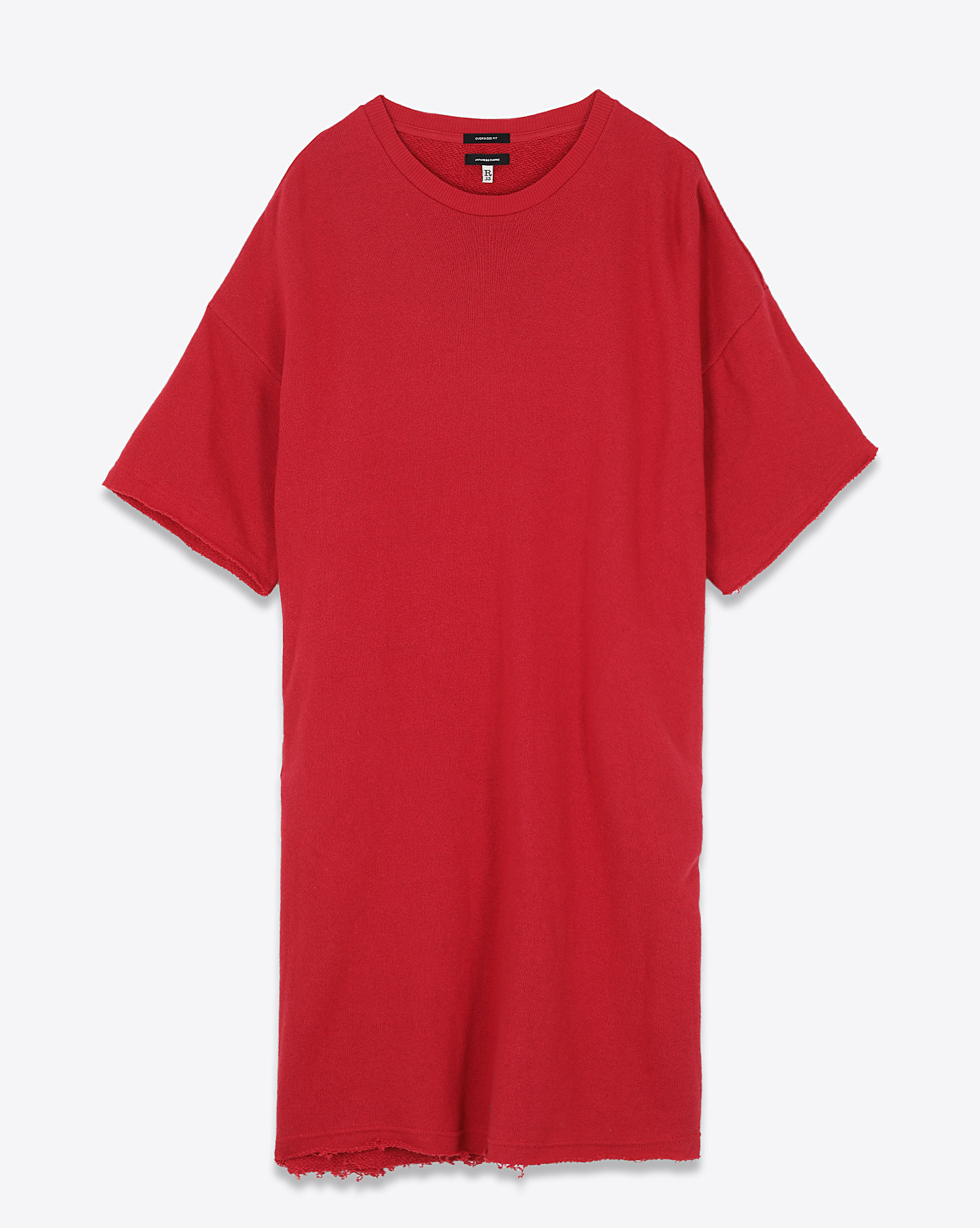 R13 Robe Tee Shirt Longue Rouge