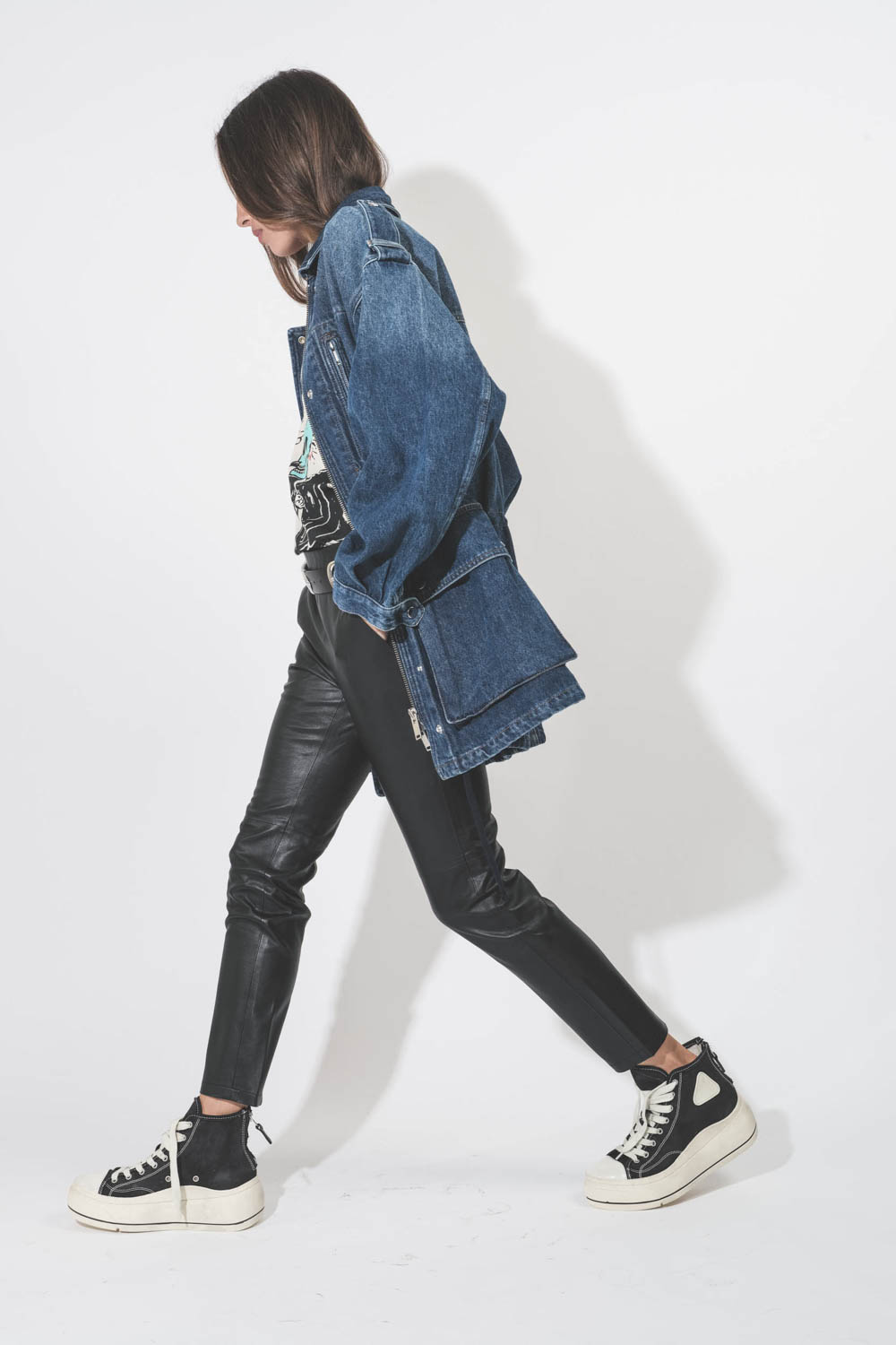 R13 Sneakers Kurt High Top Black