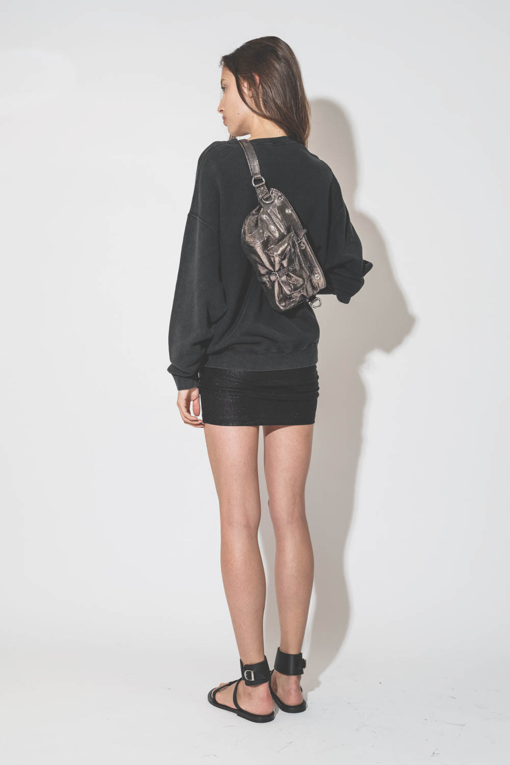 R13 Pull Oversized New York Acid Black