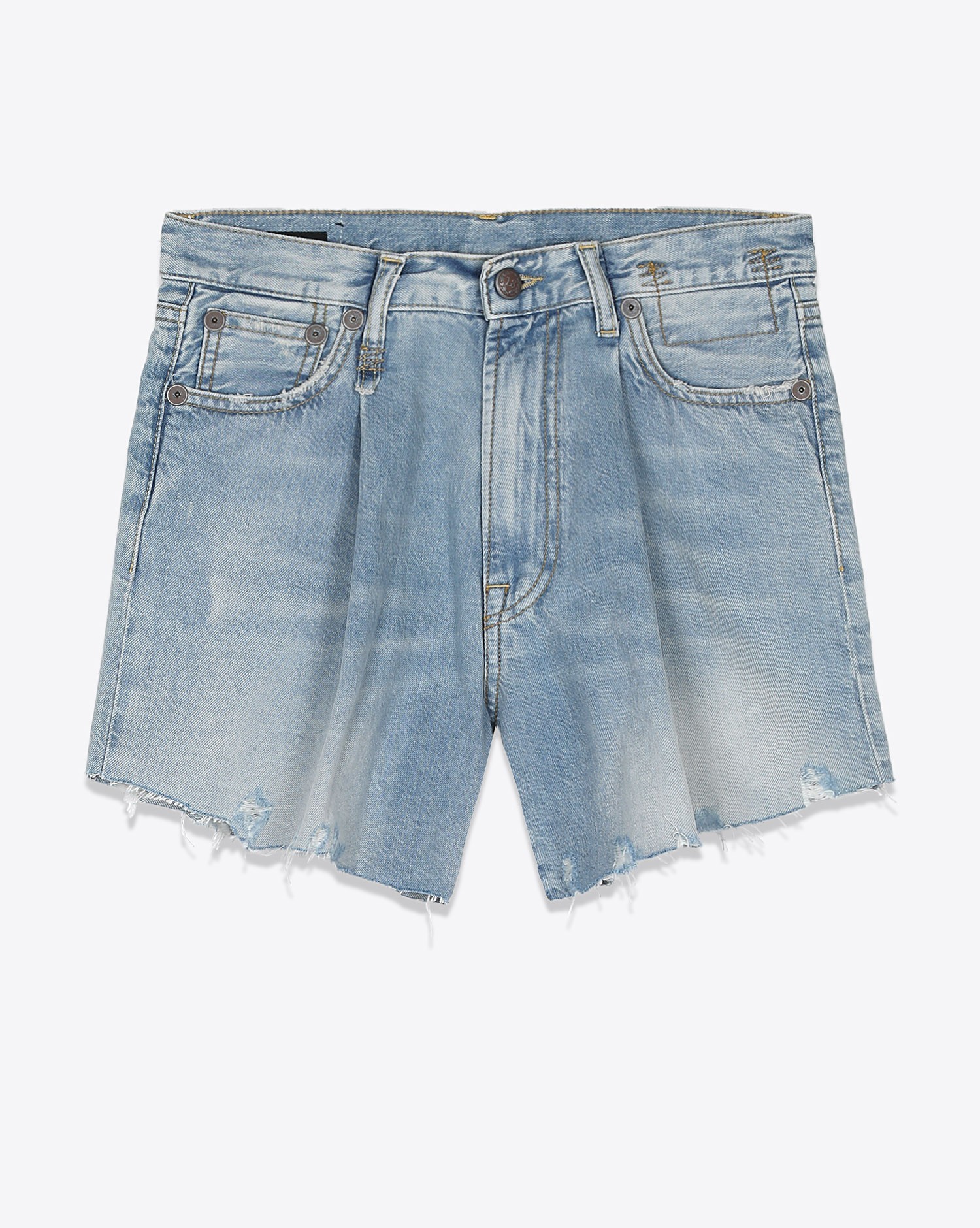 Image du produit R13 Denim Collection Damon Pleated Short - Lennon Blue