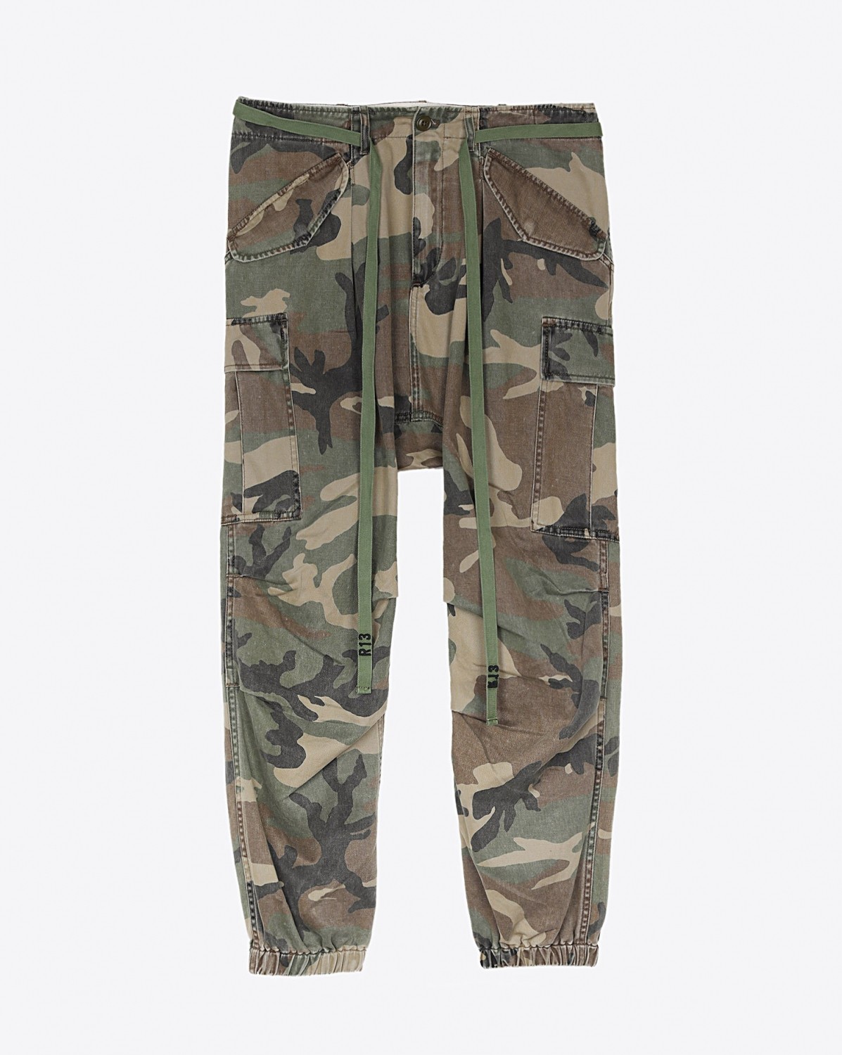Image du produit R13 Denim Collection Drop Crotch Cargo - Camo