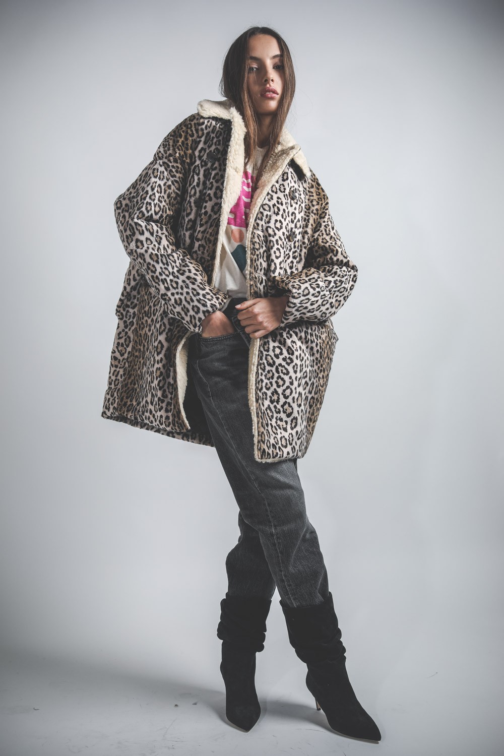 Image du produit R13 Hunting Coat - Tan Leopard - 4