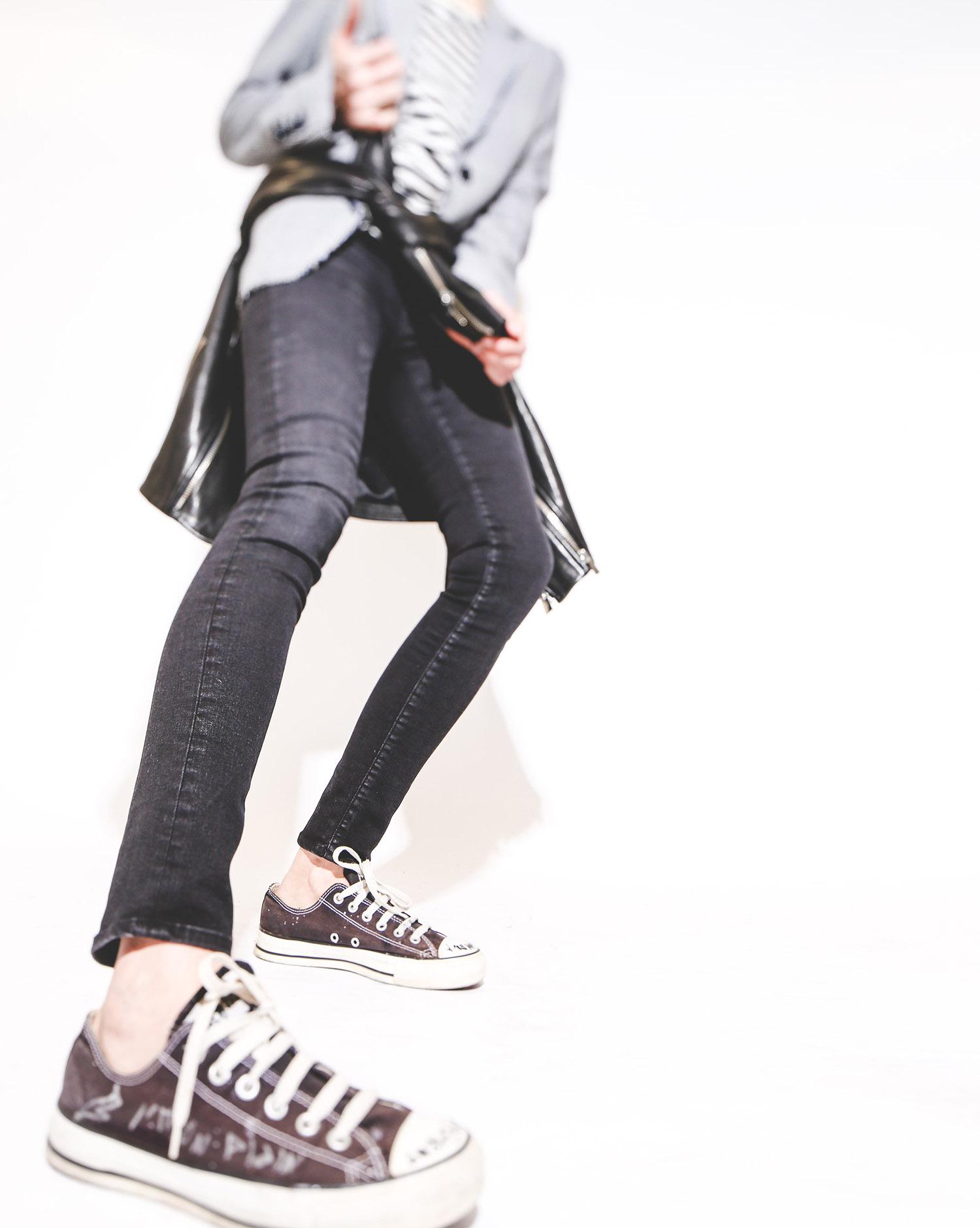 R13 Denim Collection Kate Skinny - Black Country 