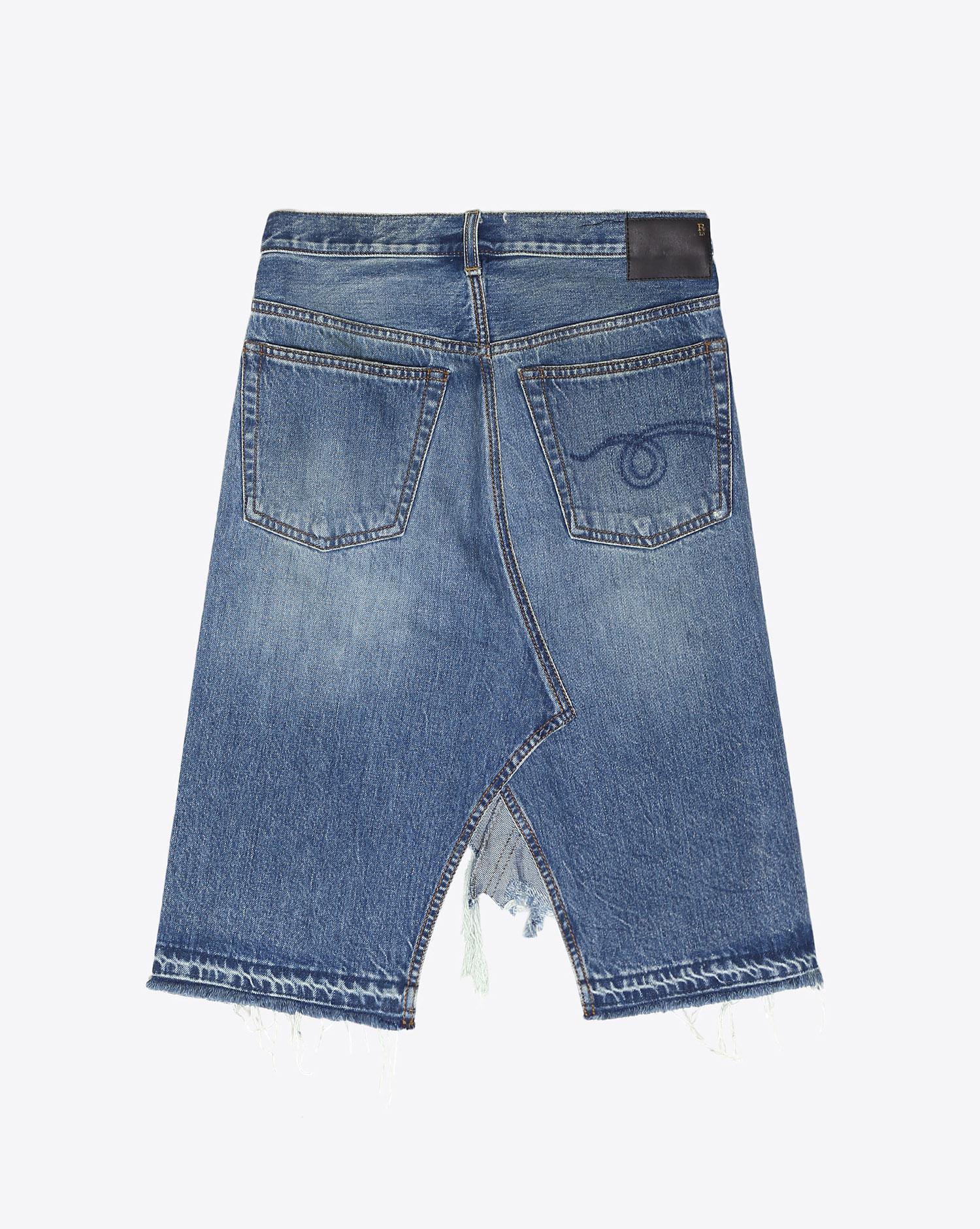 R13 Denim Collection Norbury Denim Skirt - Jasper