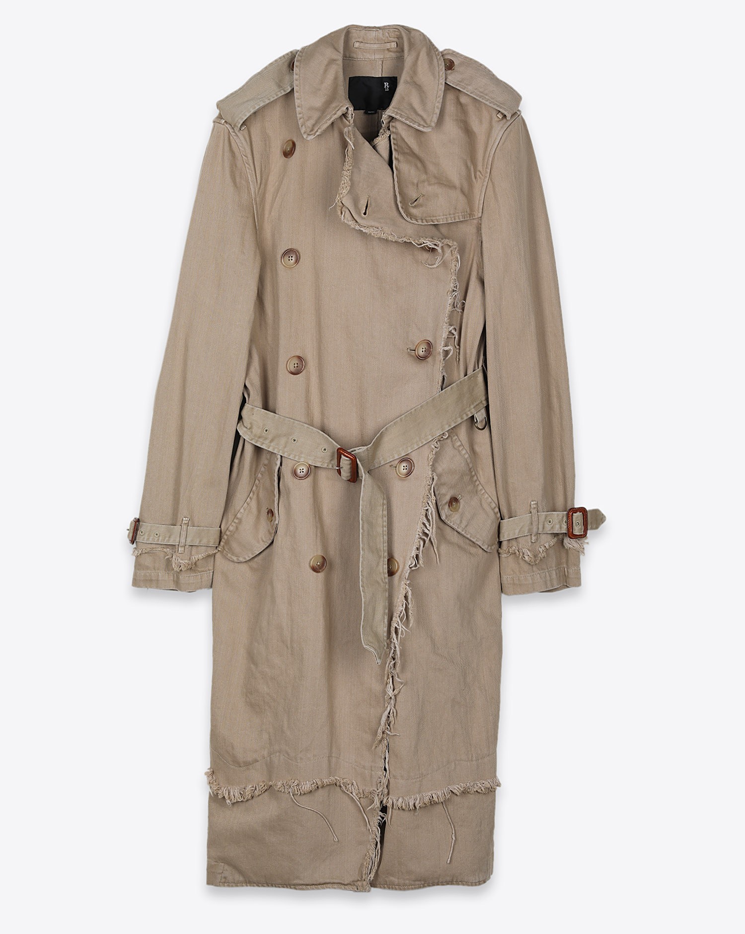 Image du produit R13 Shredded Trench - Overdyed Beige