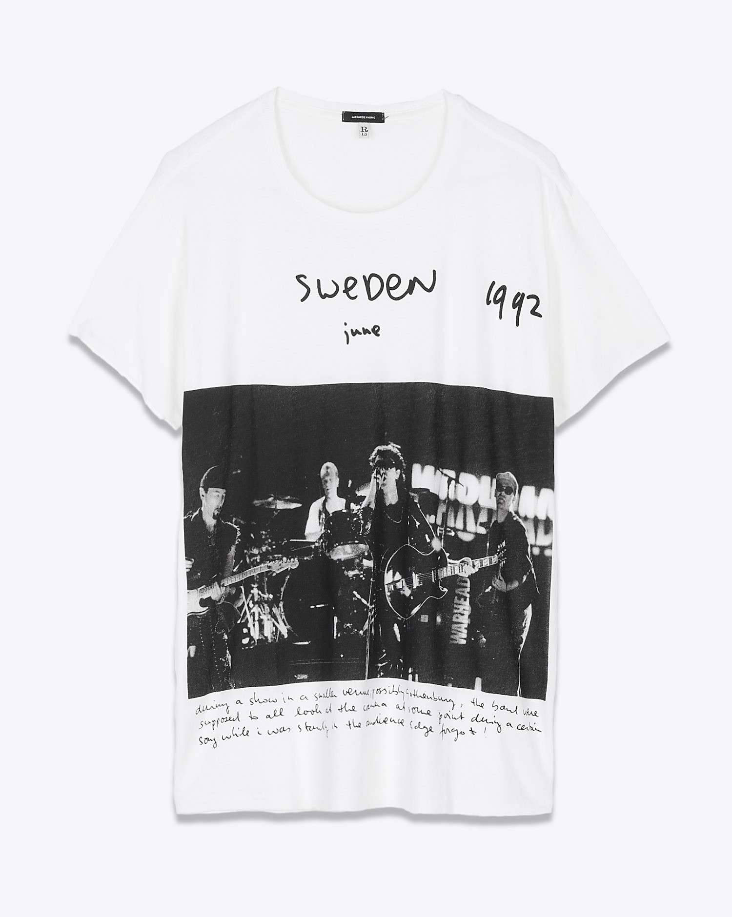 Image du produit R13 U2 Sweden Boy T - White