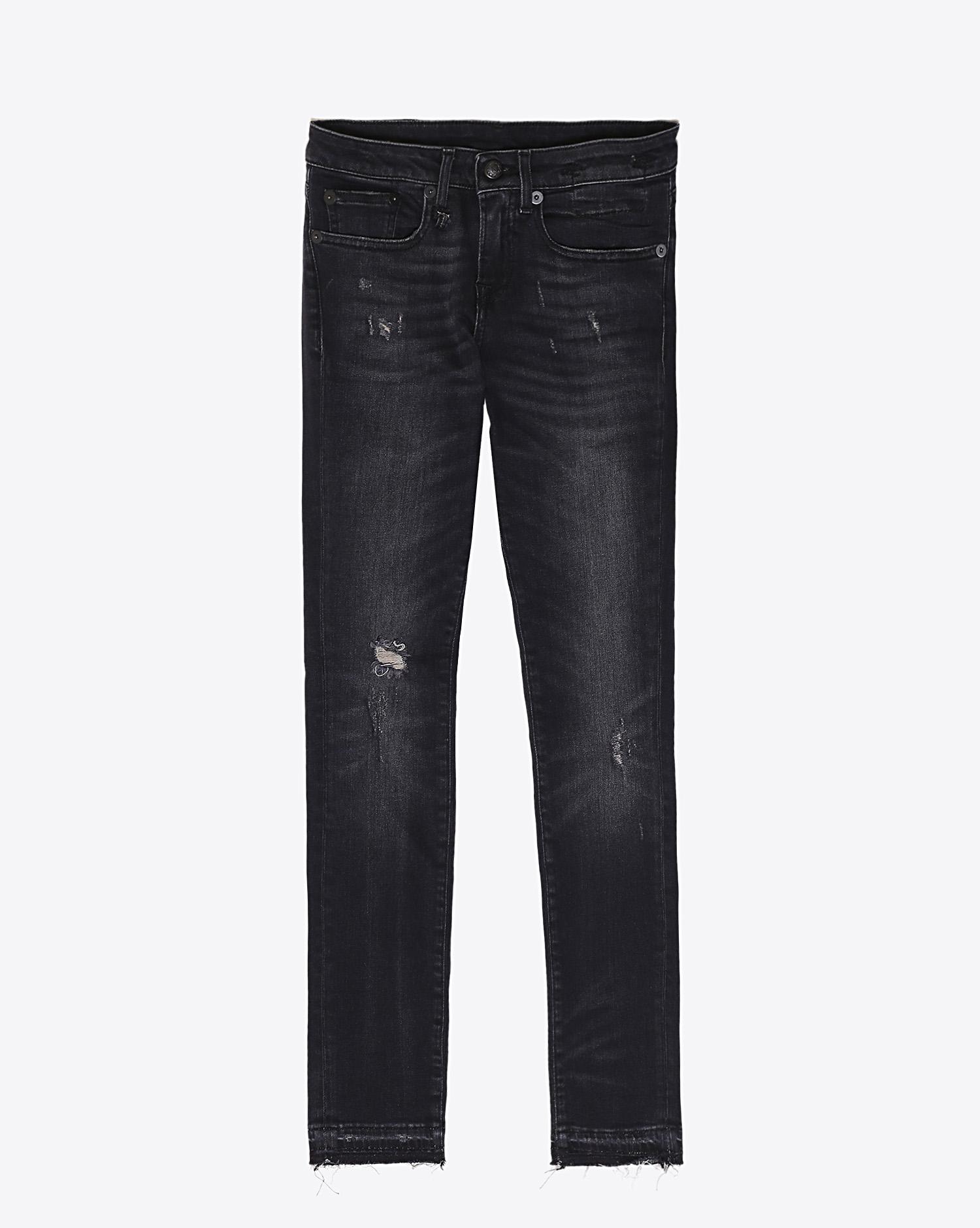 R13 Denim Permanent Alison Skinny - Strummer Black  