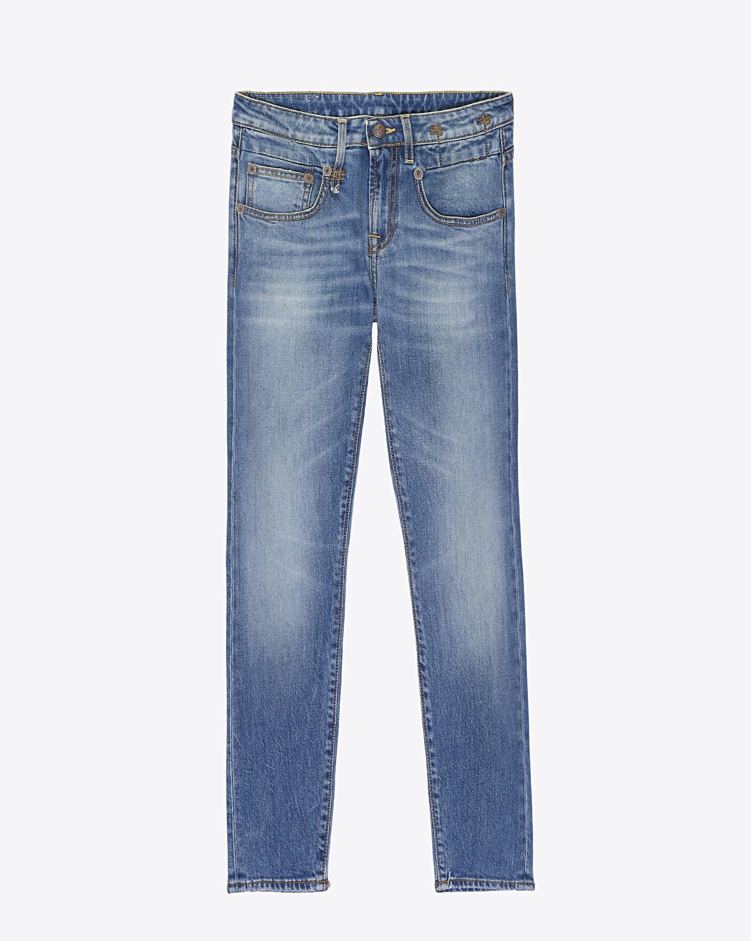 R13 Denim Permanent Boy Skinny - Jasper Stretch  