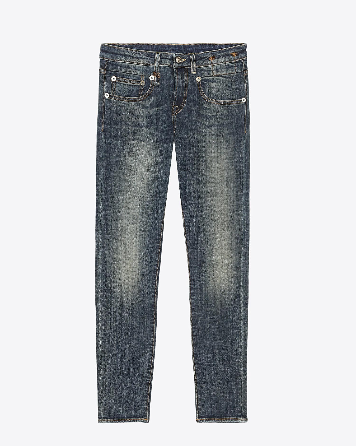 R13 Denim Permanent Boy Skinny - Vintage Dark 