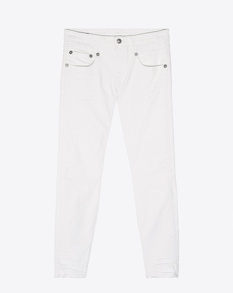 R13 Denim Permanent Boy Skinny - White Riot 