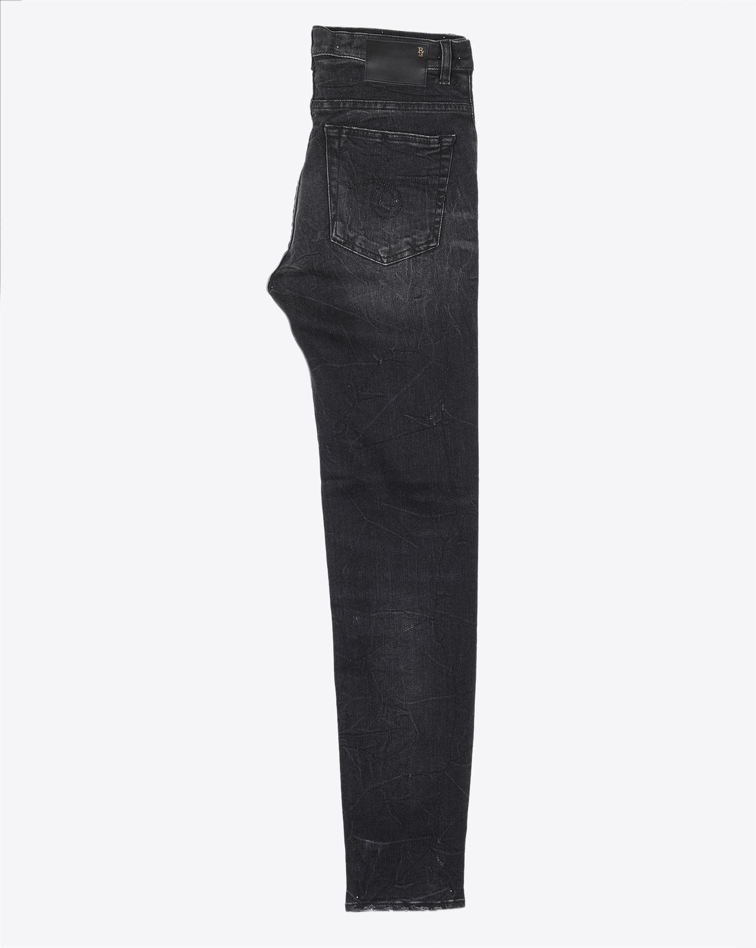 Image du produit R13 Denim Permanent High Rise Skinny - Black Marble - 2