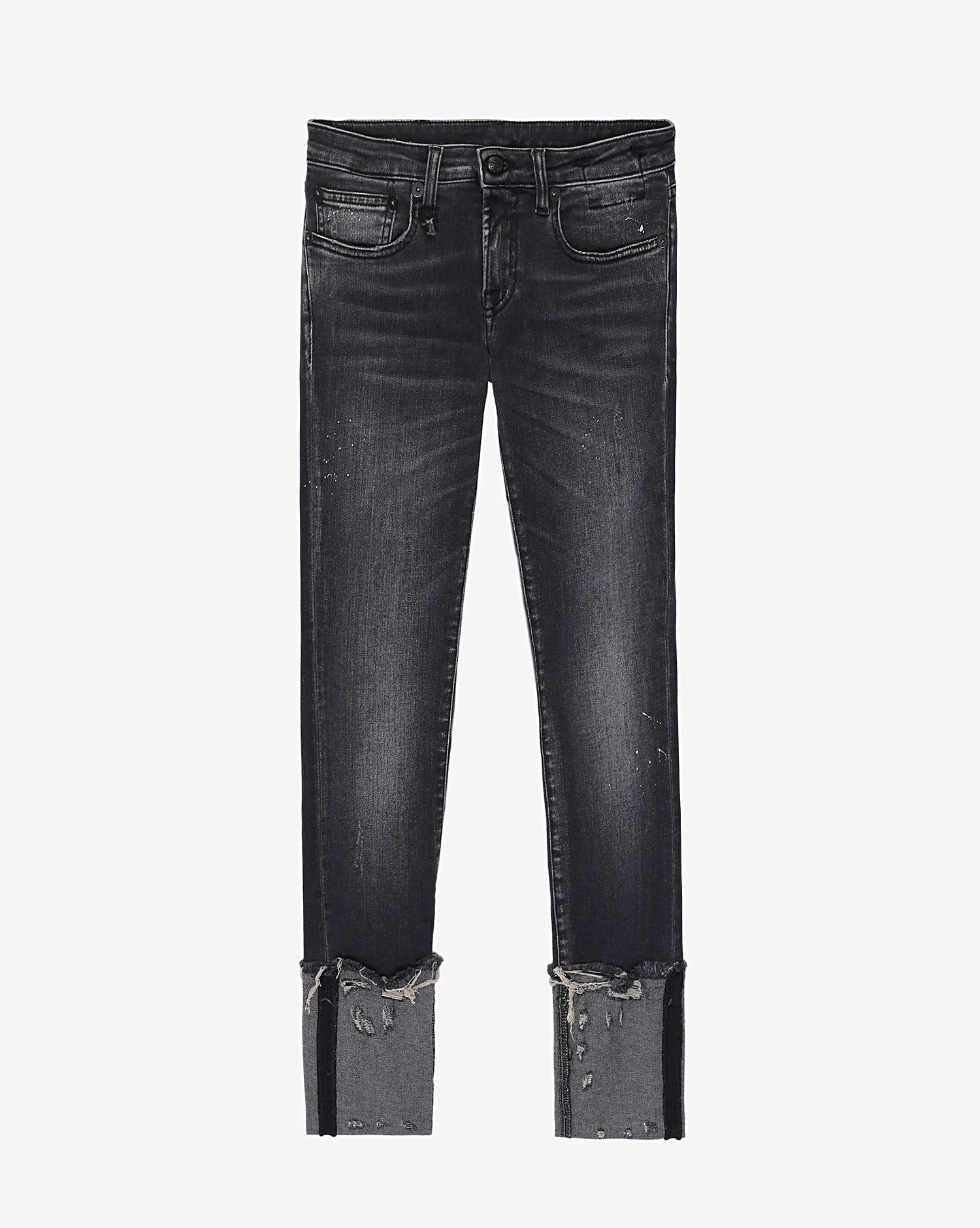 Jeans revers large Kate skinny W/cuff Orion R13 Denim