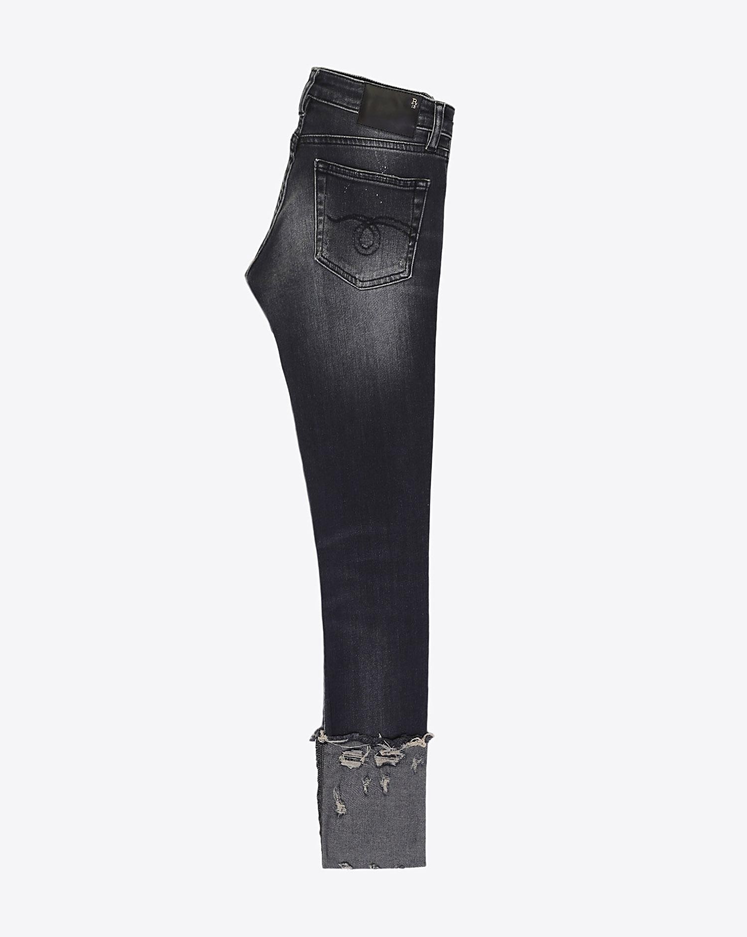 Jeans revers large Kate skinny W/cuff Orion R13 Denim