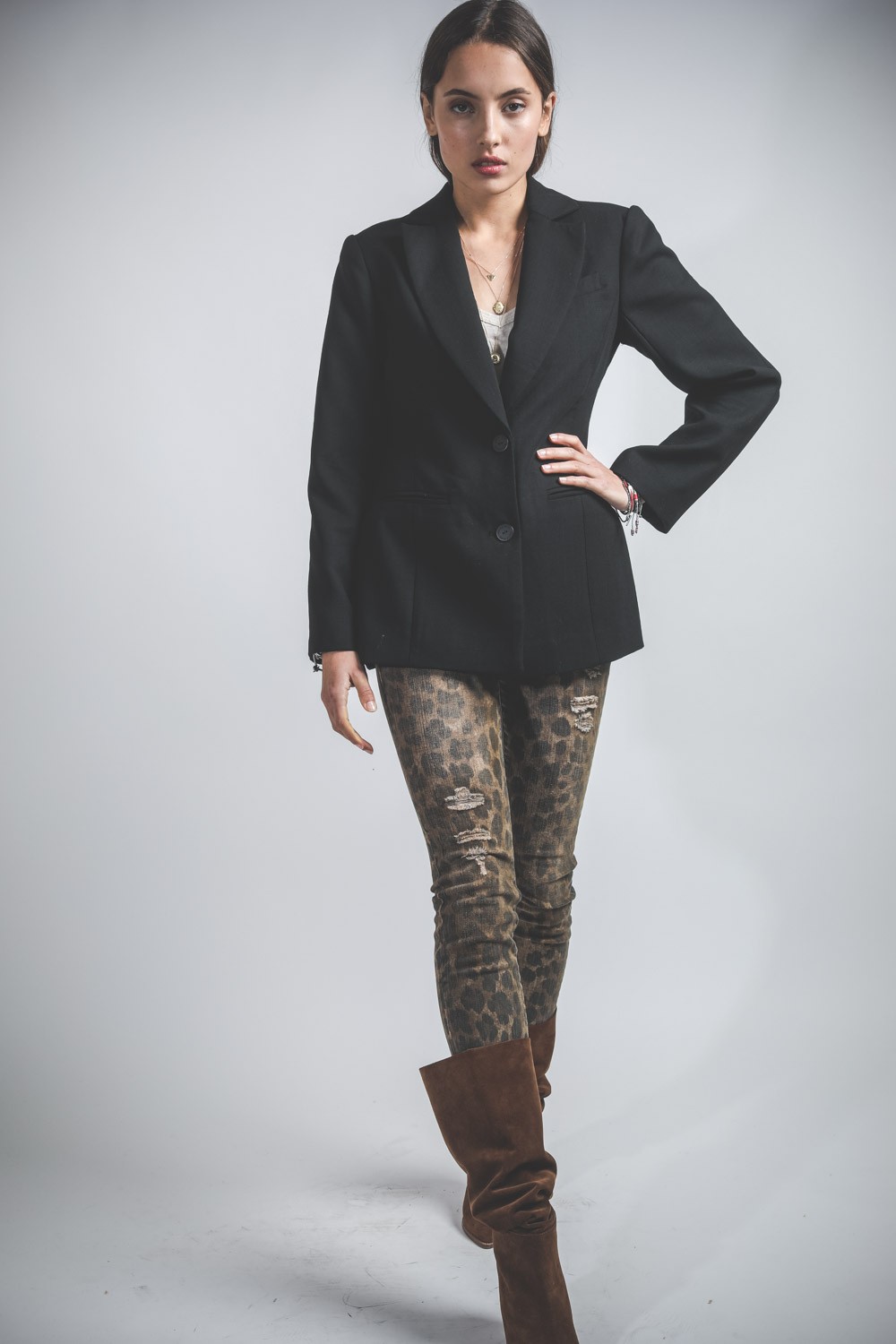 R13 kate shop skinny jeans leopard