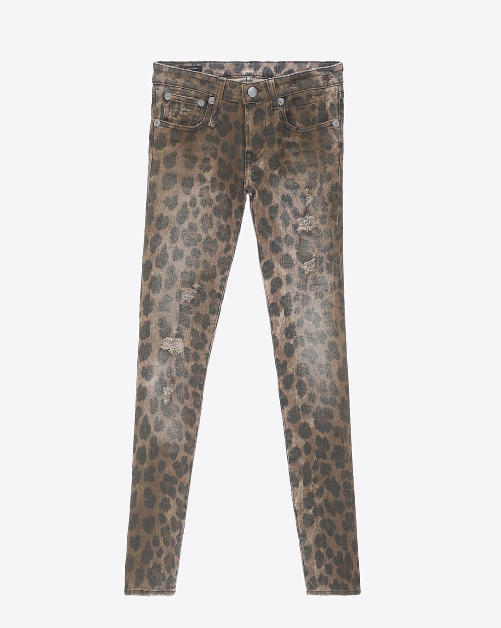 R13 Denim Permanent Kate Skinny Leopard pour Femme