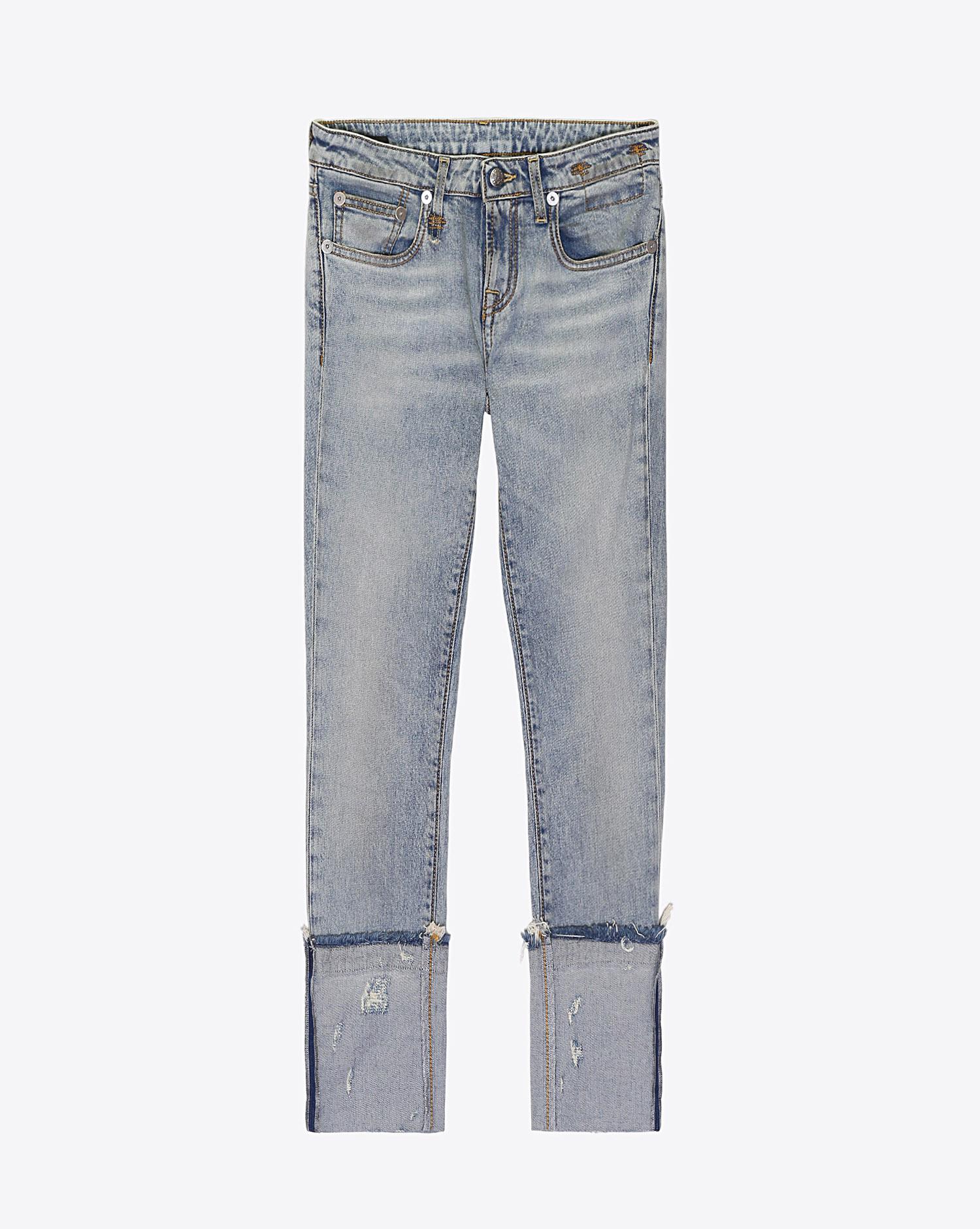 R13 Denim Pré-Collection Kate Skinny - Leyton Stretch W Frayed Cuff  
