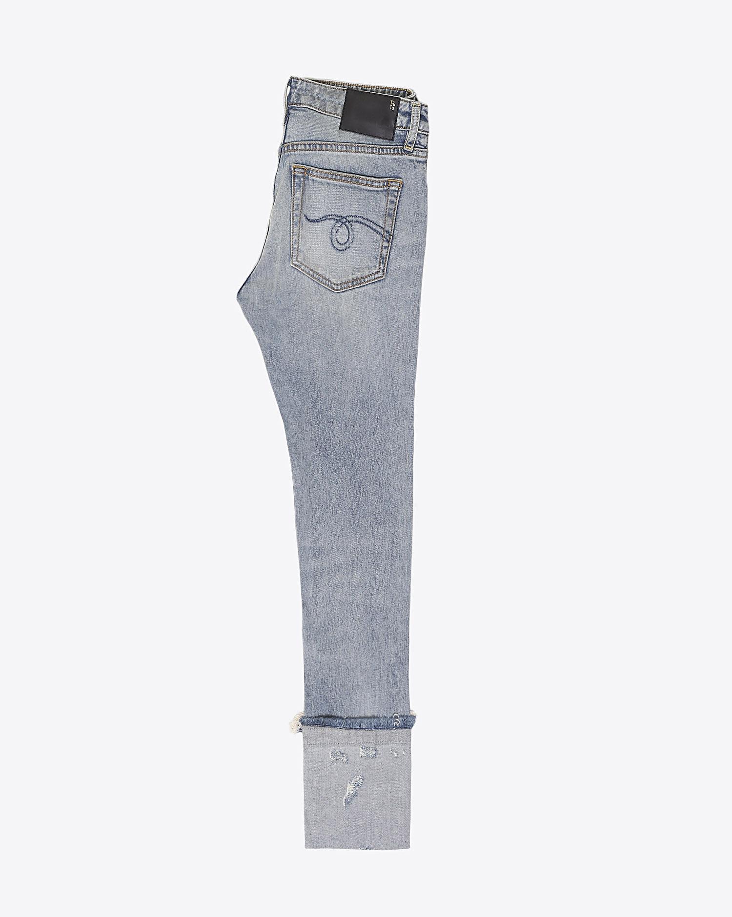 R13 Denim Pré-Collection Kate Skinny - Leyton Stretch W Frayed Cuff  