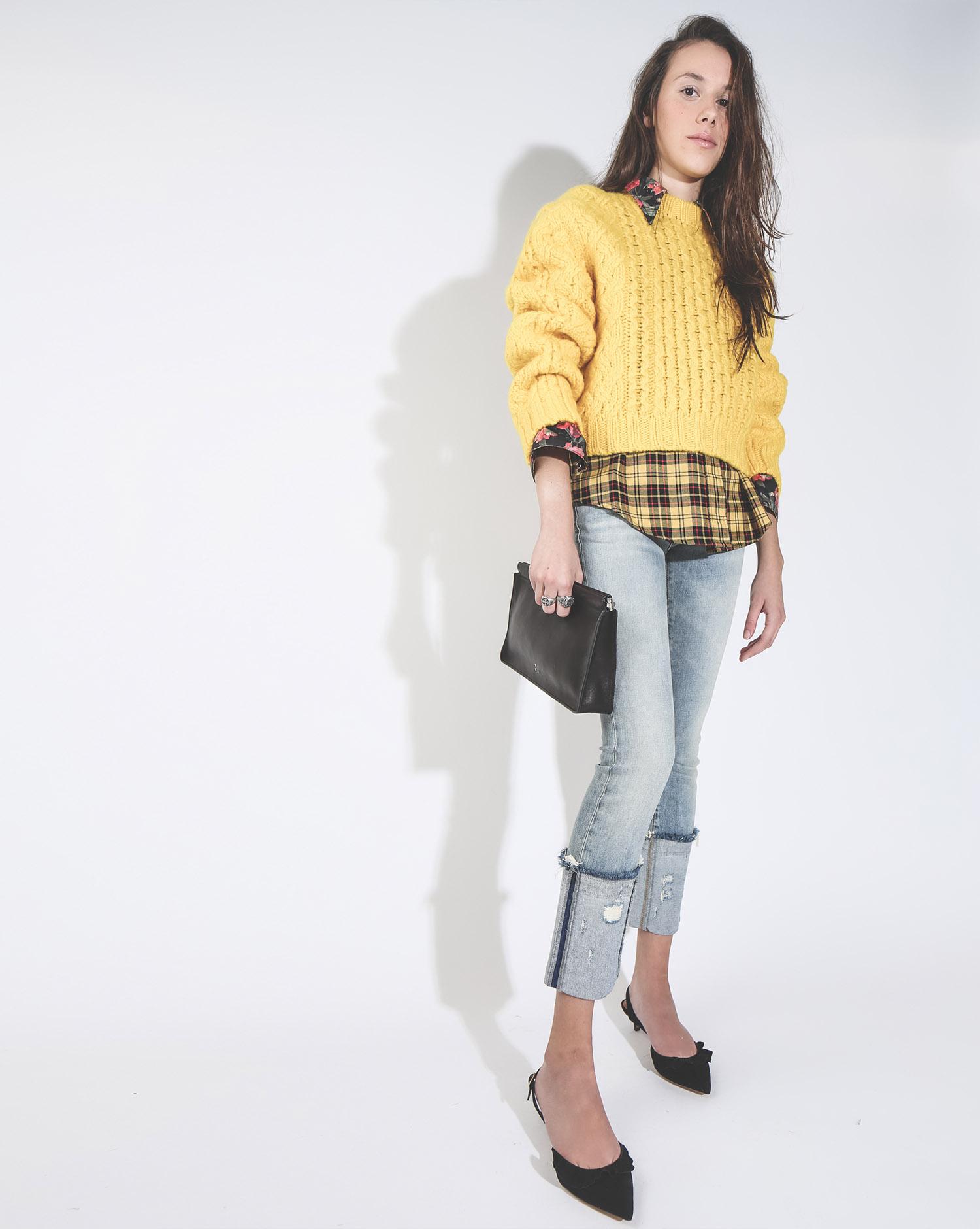 R13 Denim Pré-Collection Kate Skinny - Leyton Stretch W Frayed Cuff  