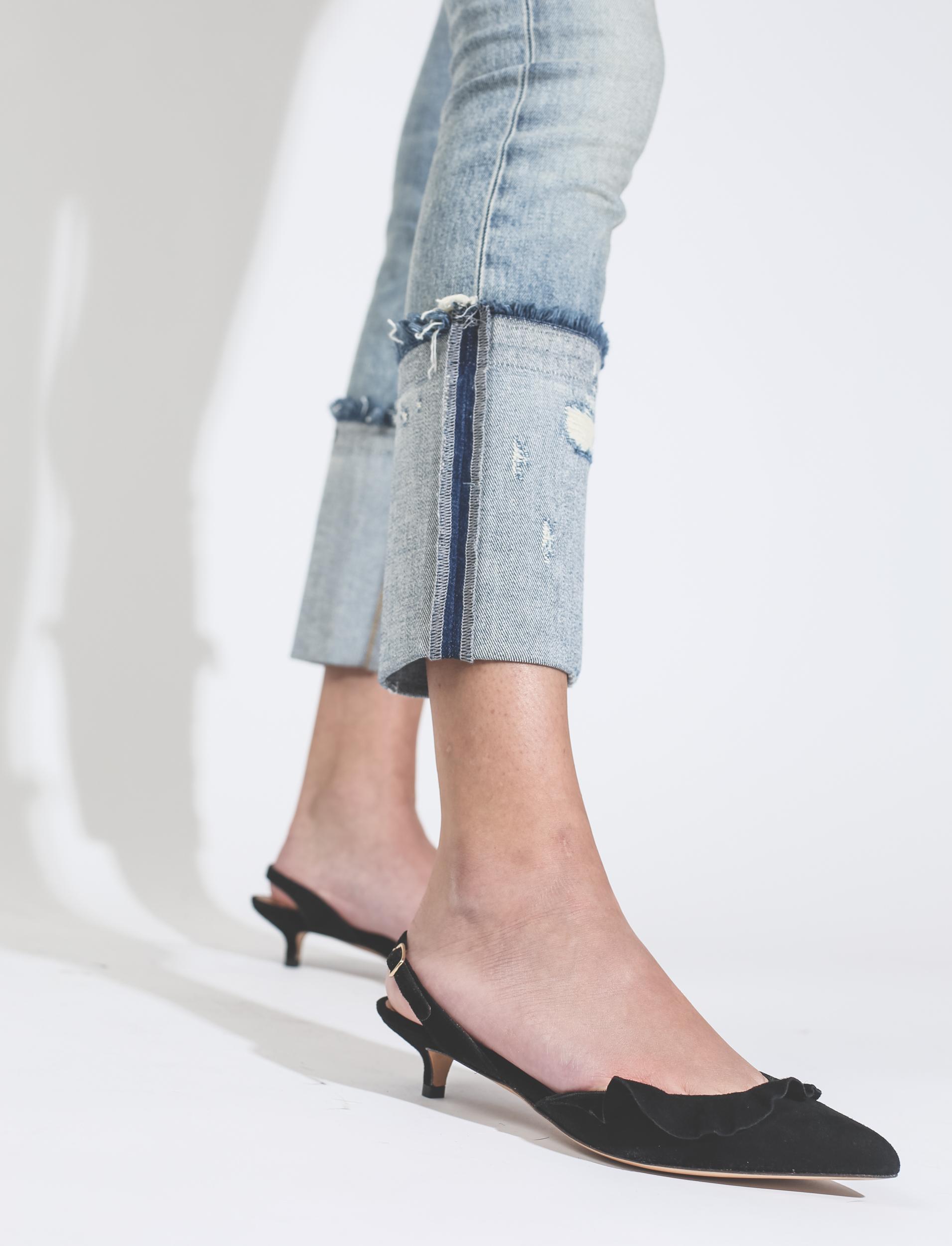 R13 Denim Pré-Collection Kate Skinny - Leyton Stretch W Frayed Cuff
