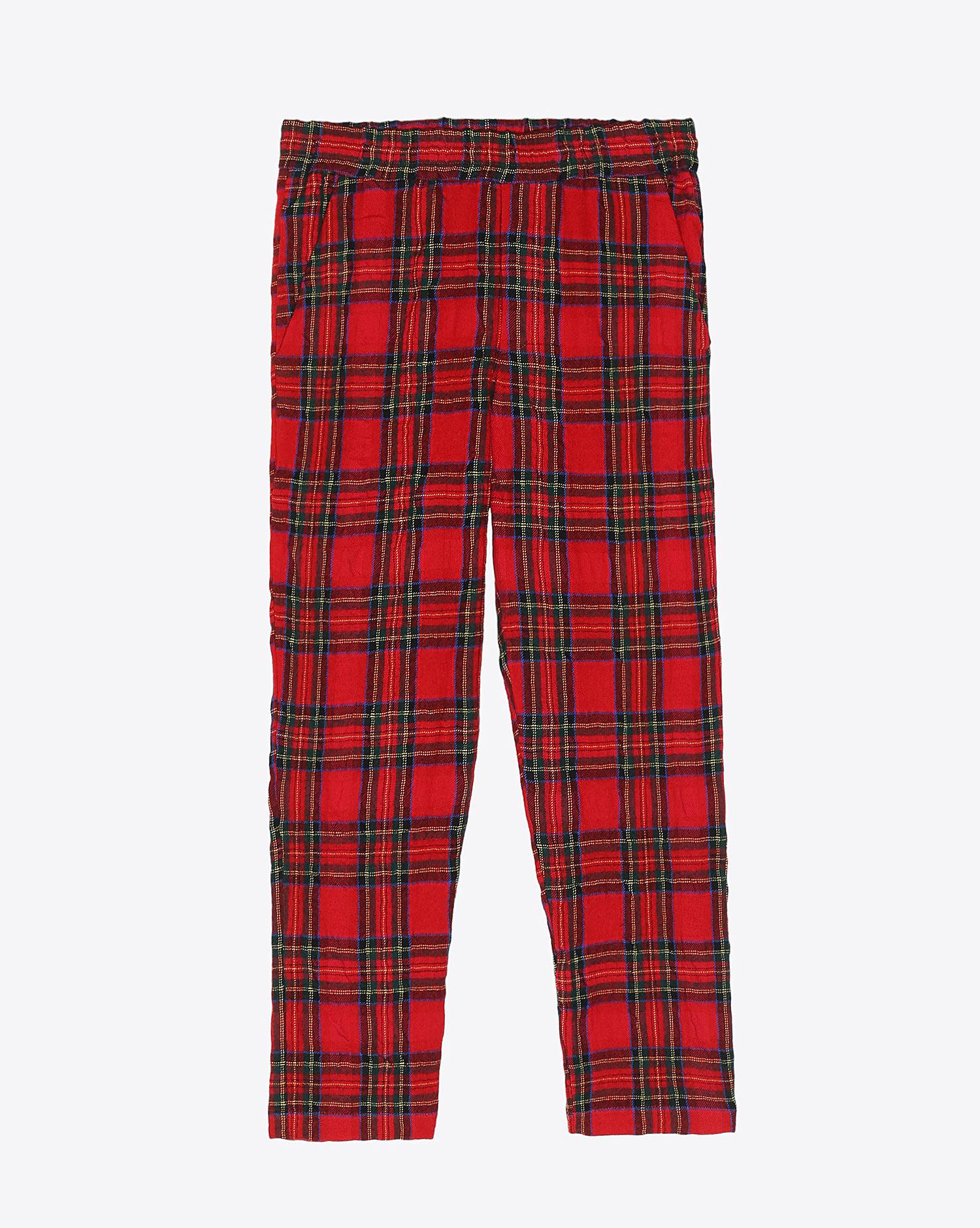 R13 Denim Pré-Collection P J Pant - Red Tartan   